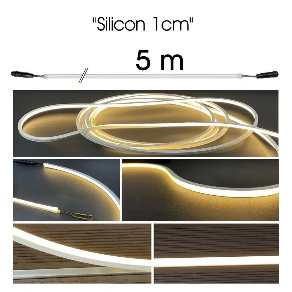  Silikon 24V LED Streifen 1 cm breit für Wegebeleuchtung