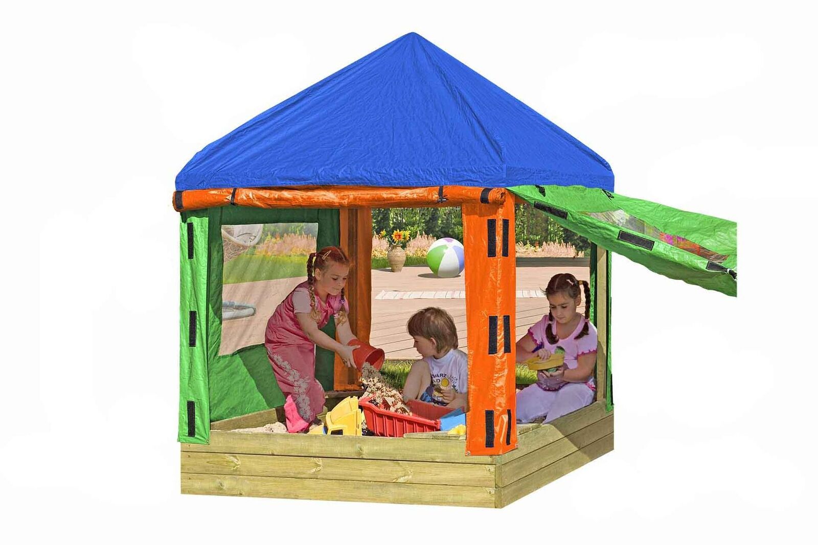 s-l1600Qlh7GUX26GtDG Sandkasten 153x153 cm aus Holz imprägniert