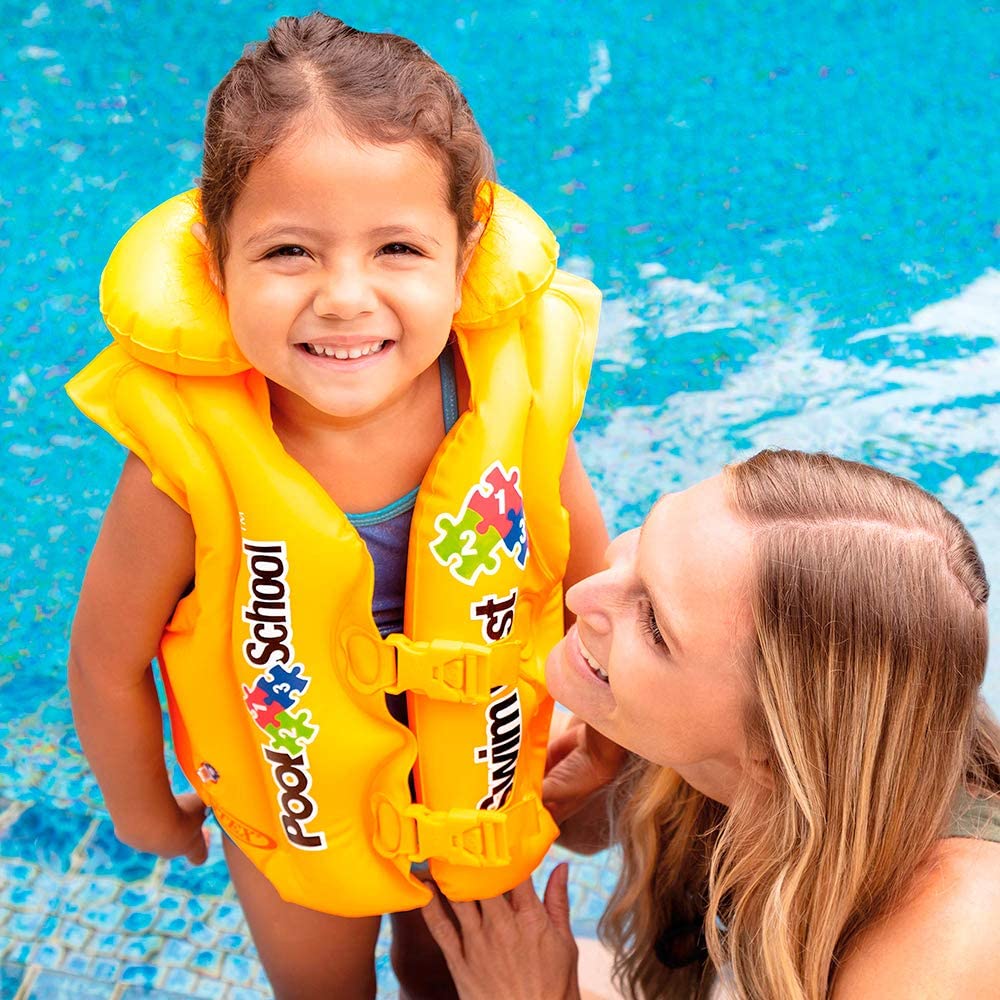 Intex Schwimmhilfe - Deluxe Schwimmweste - Pool School Step 2 - Für 3-6 Jahre