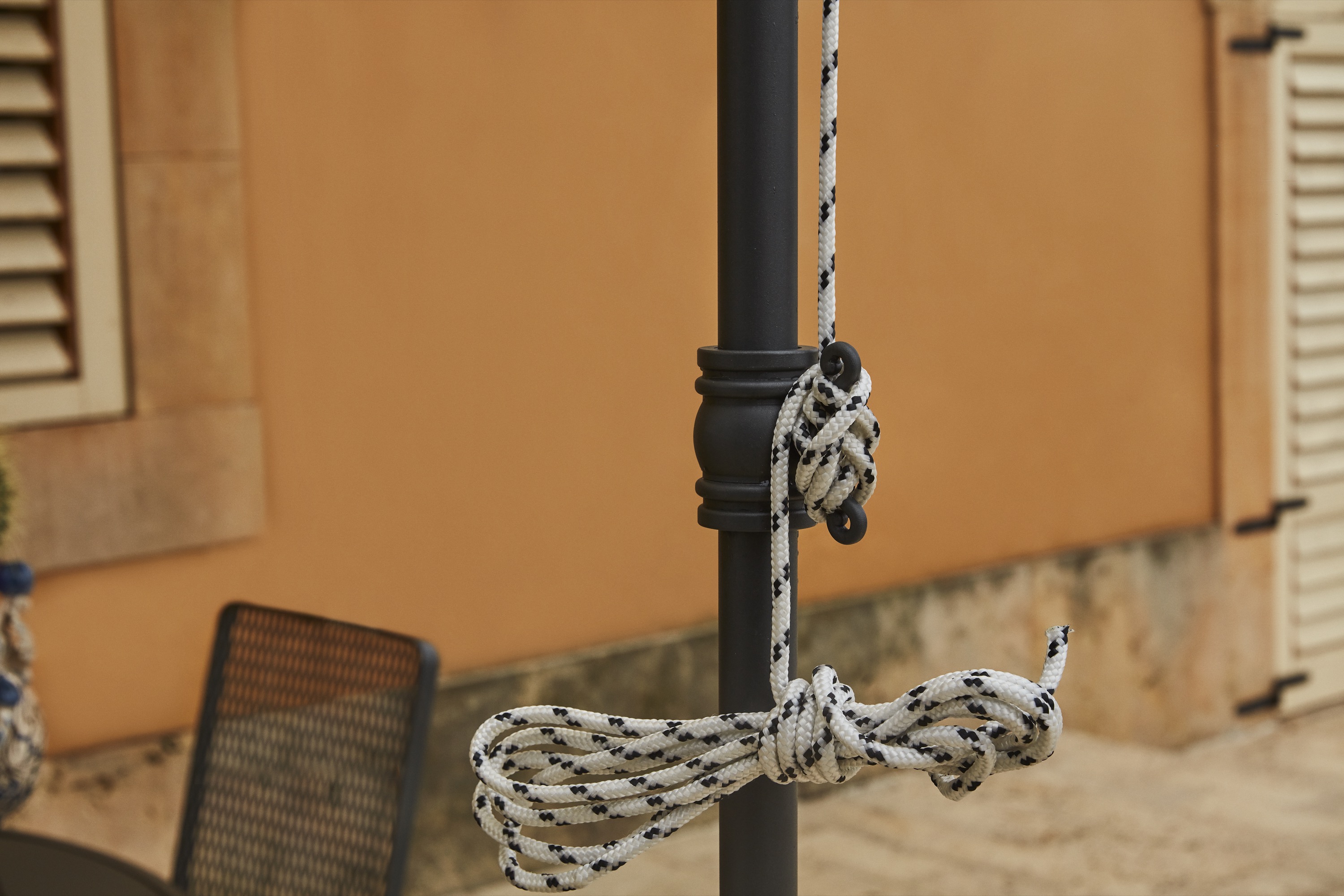 Unopiu Gebogene Anbaupergola Solaire Überdachung Set Breite 376 cm