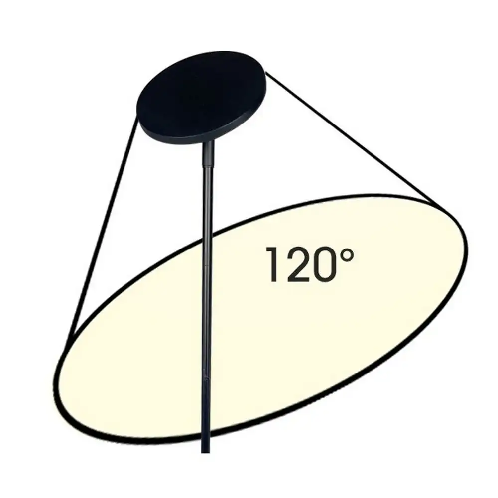 Beleuchtung auf dünnem Stab - ECLIPSE - Verstellbarer Diffusor - Ht. 70 cm - 230V/Klasse II - IP65 - 6 W - Warmweiß 3000°k