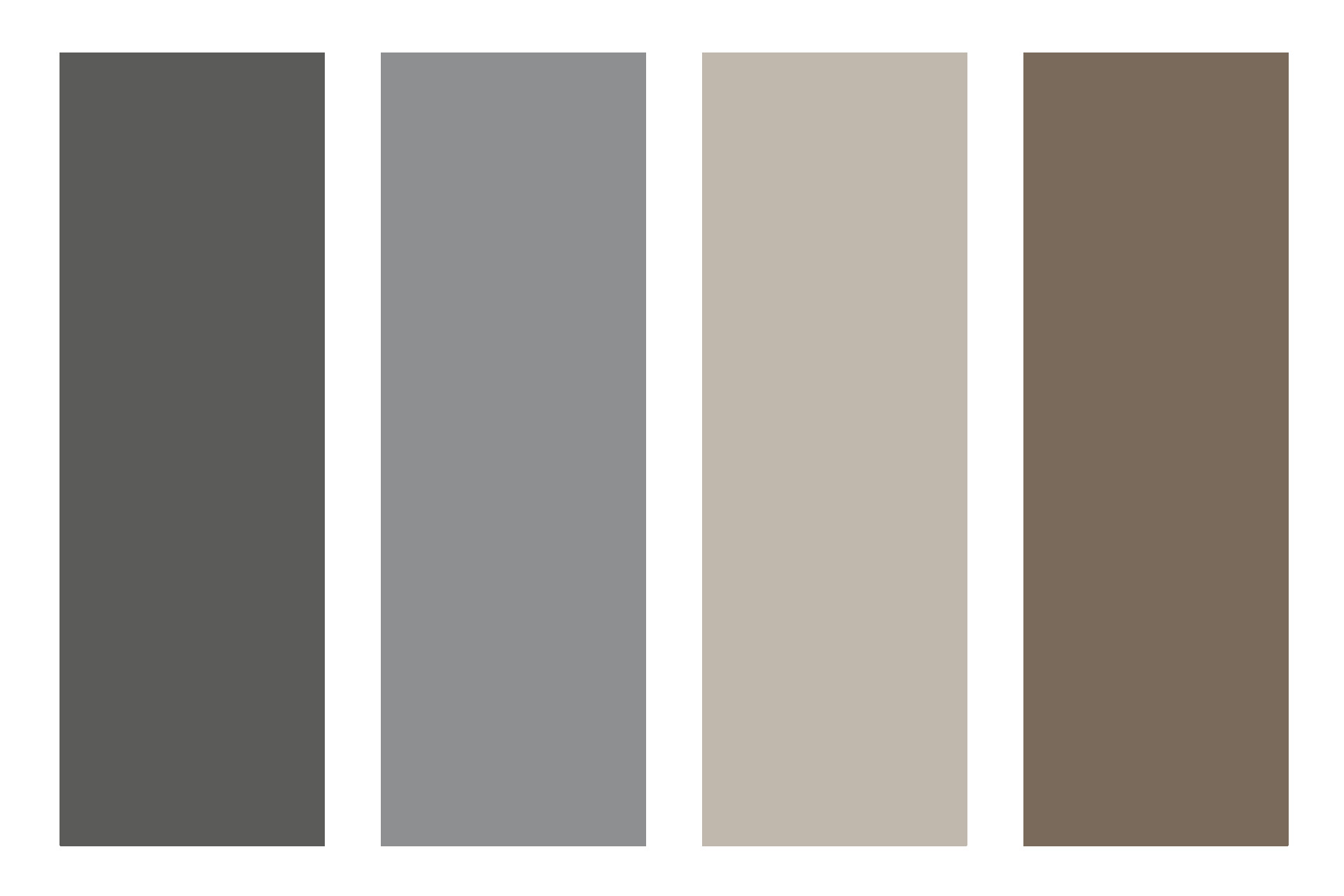 WPC-Steckprofile, 4er-Set à 180x21x2 cm - Farbe grau Sichtschutz Steckzaun