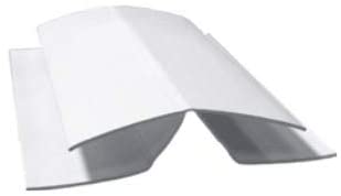 216JnT4Sa3L-_AC_ Eckprofil Basic aus Kunststoff Weiß 9 x 50 mm für Fassadenpaneele Länge 600 cm