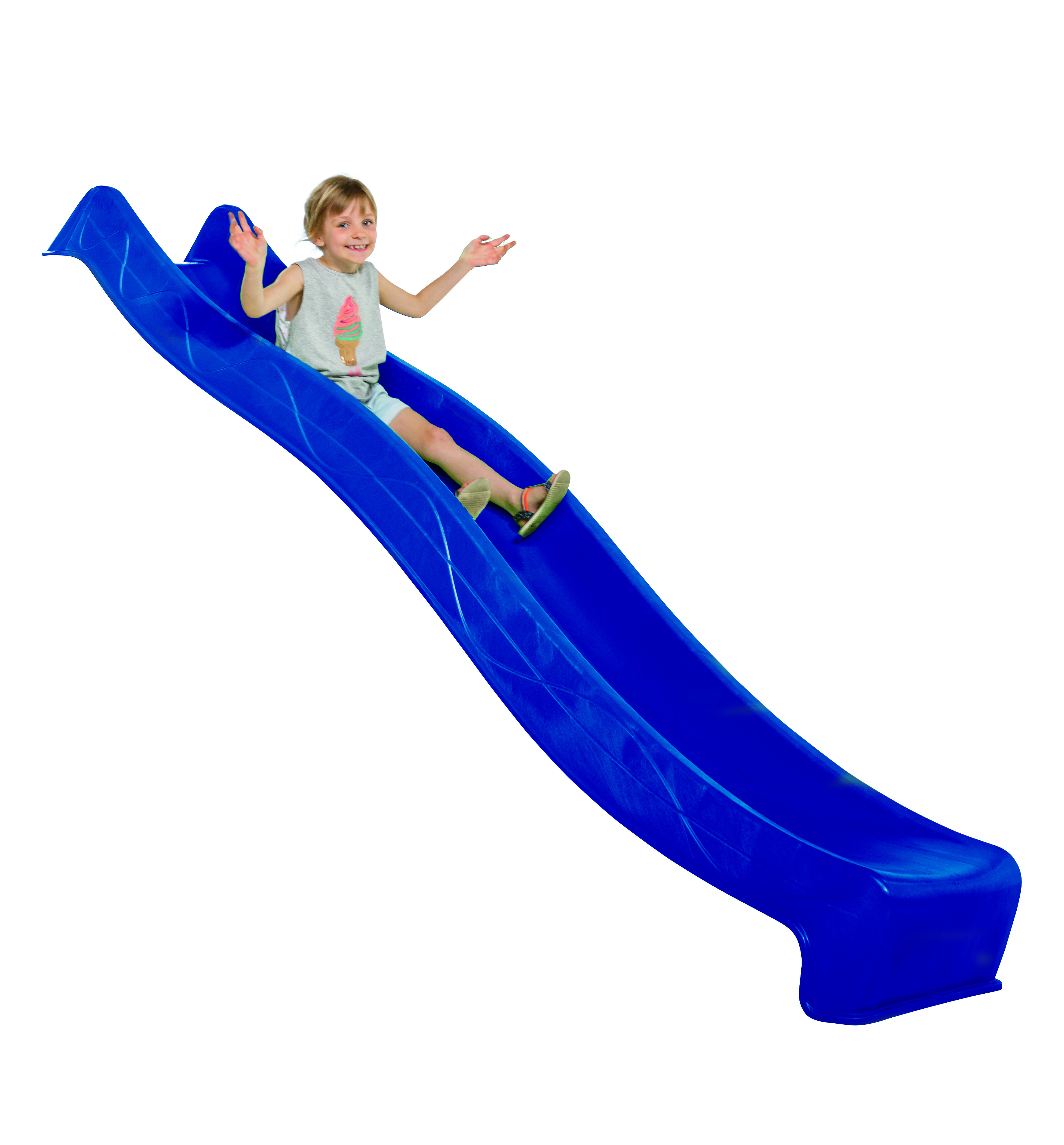 2. Wahl Wellenrutsche 300 cm für Podesthöhe 150 cm Anbaurutsche aus HDPE