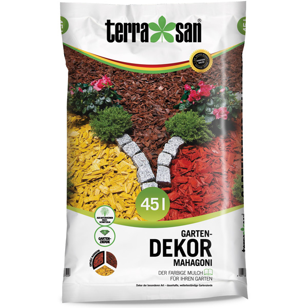 Terrasan Rindenmulch Gartendekor - Mahagoni 45 L