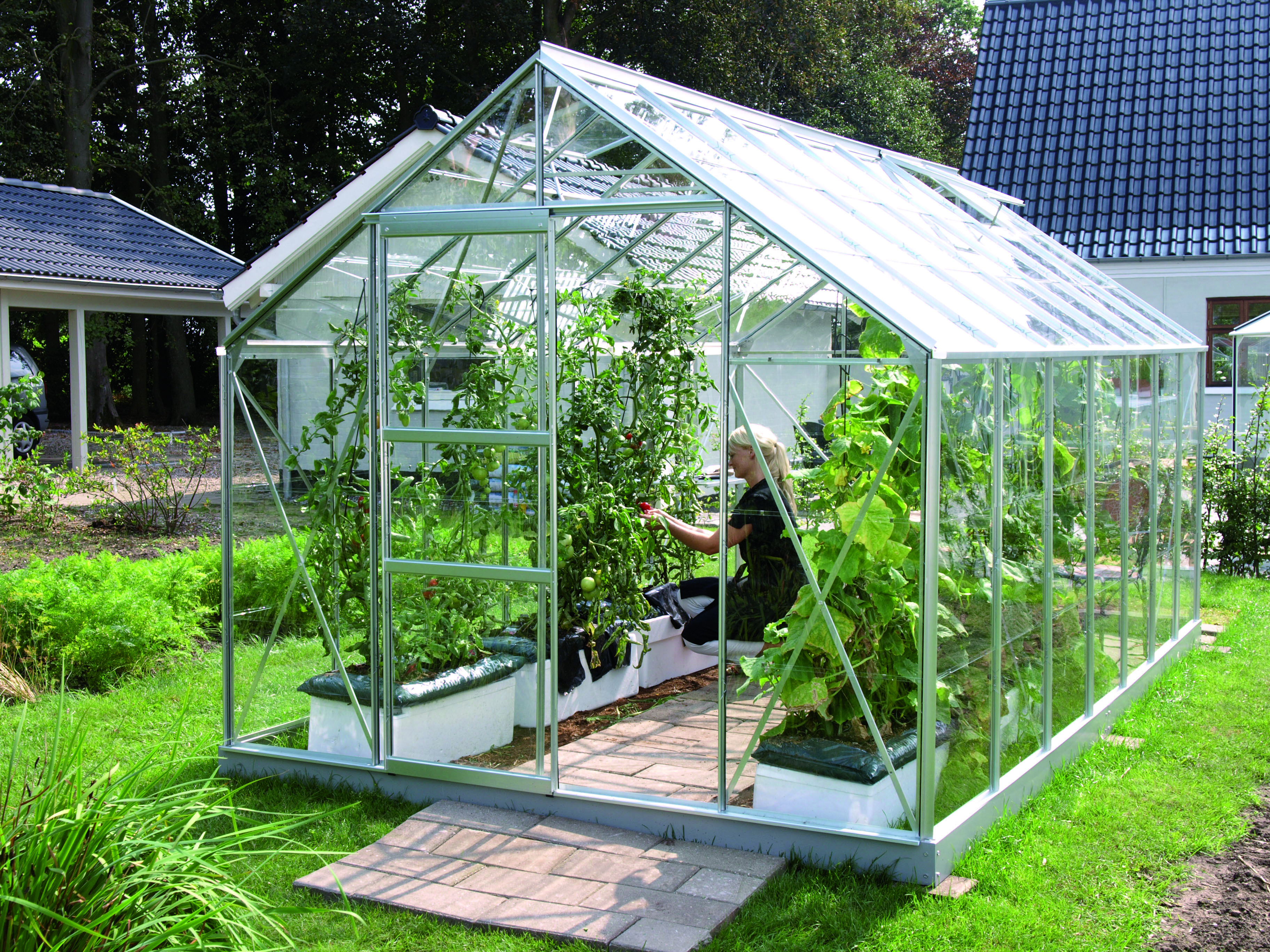 Gewächshaus Merkur 11500 ESG 3mm, alu