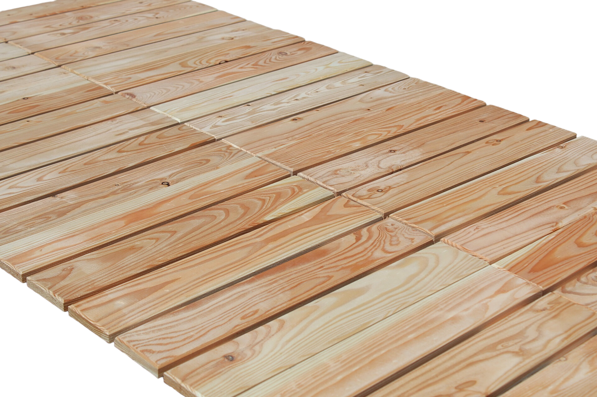 Foto-6kzeo4GPXYDdJS Terrassenfliese aus Lärchenholz 50x50cm Holzfliese Balkonfliese Fliese Lärche 8er Set (1 Karton)