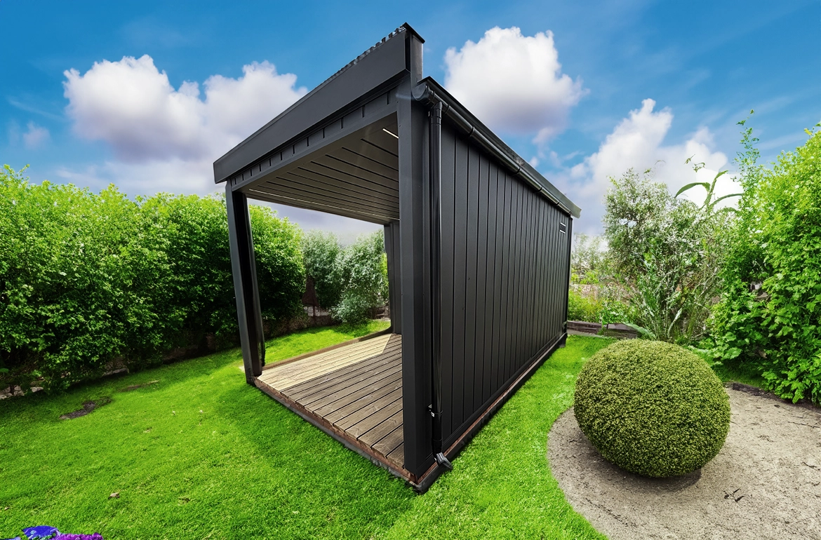 SCHUMACHER Moderner Gartenhaus mit Terrasse