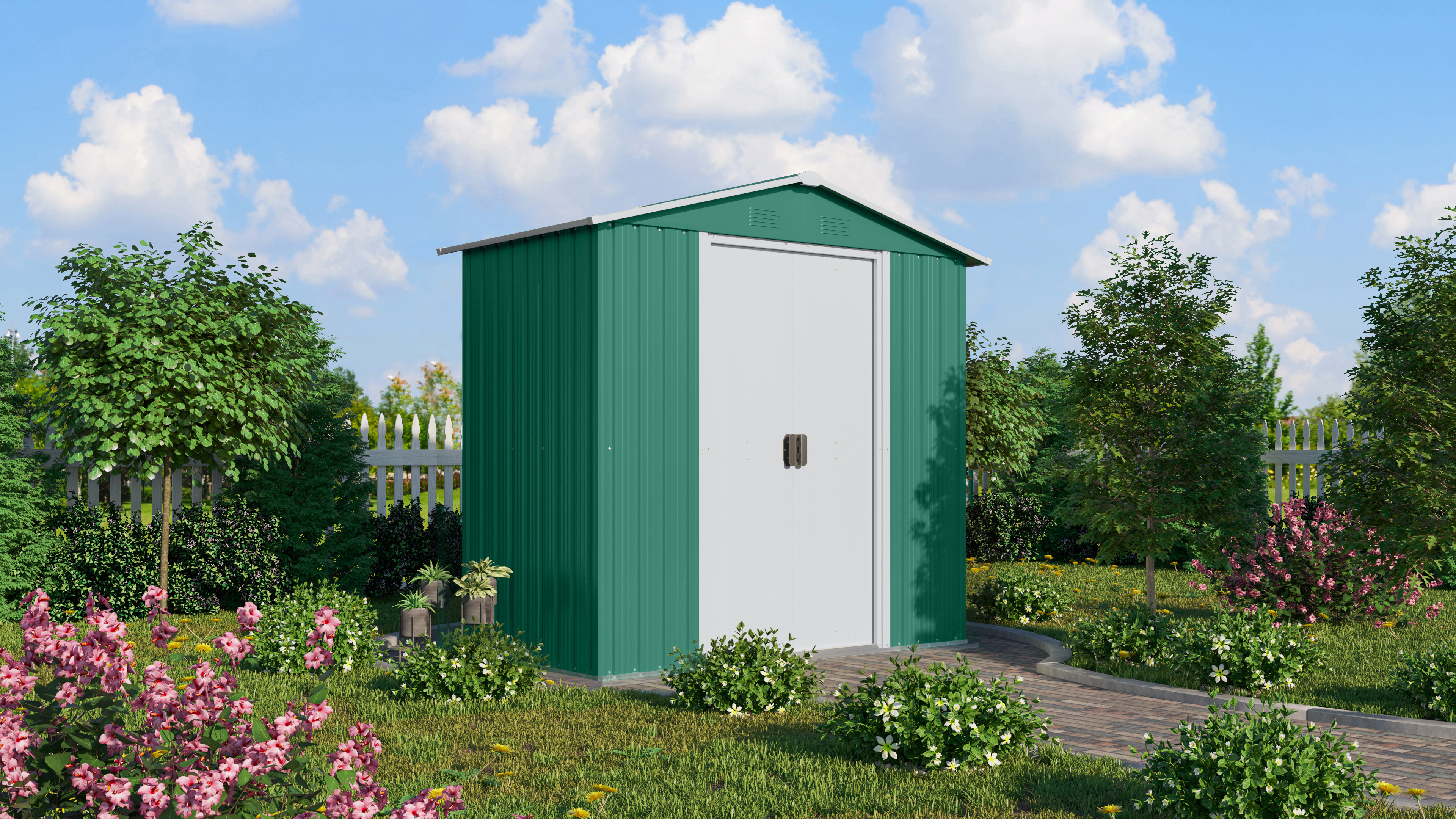 Gerätehaus Köln II 64, tanne/creme