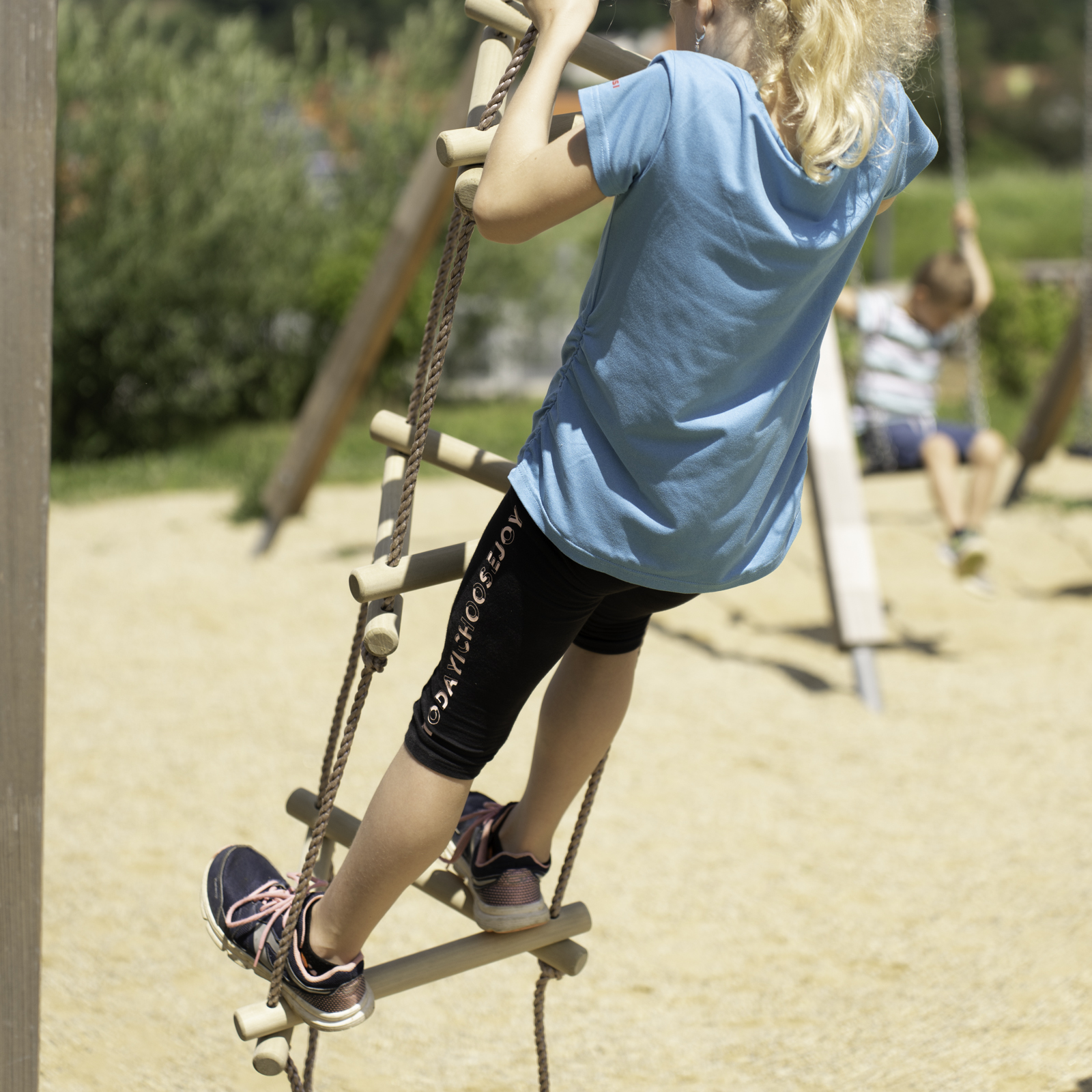 Strickleiter für Kinder Spielturm Klettern Leiter für Baumhaus Holzsprossen