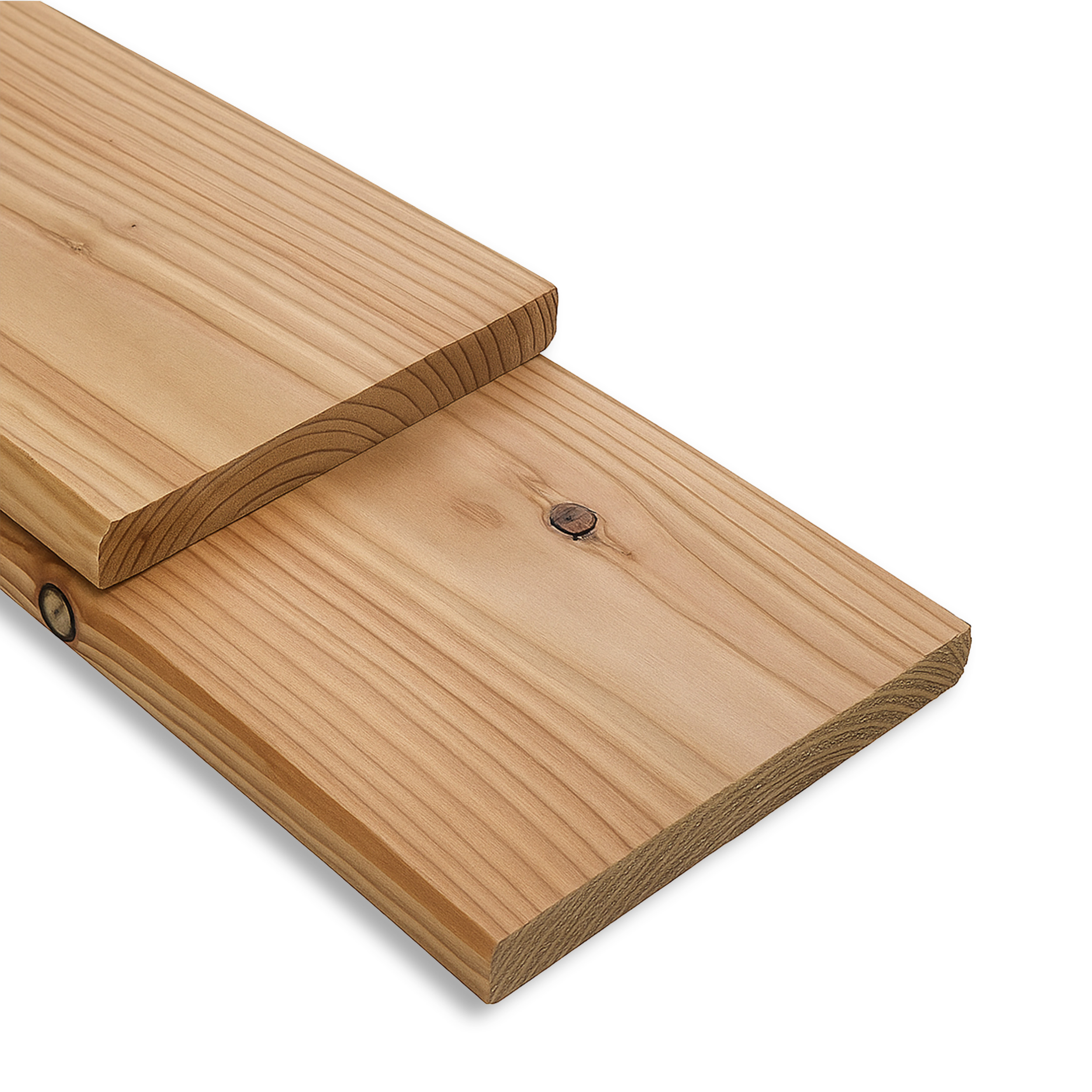 Glattkantbrett 20x142 mm 4-seitig glatt Lärche natur Konstruktionsholz