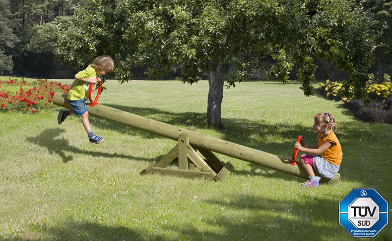 Kinderwippe 300 cm aus Kiefernholz TÜV geprüft