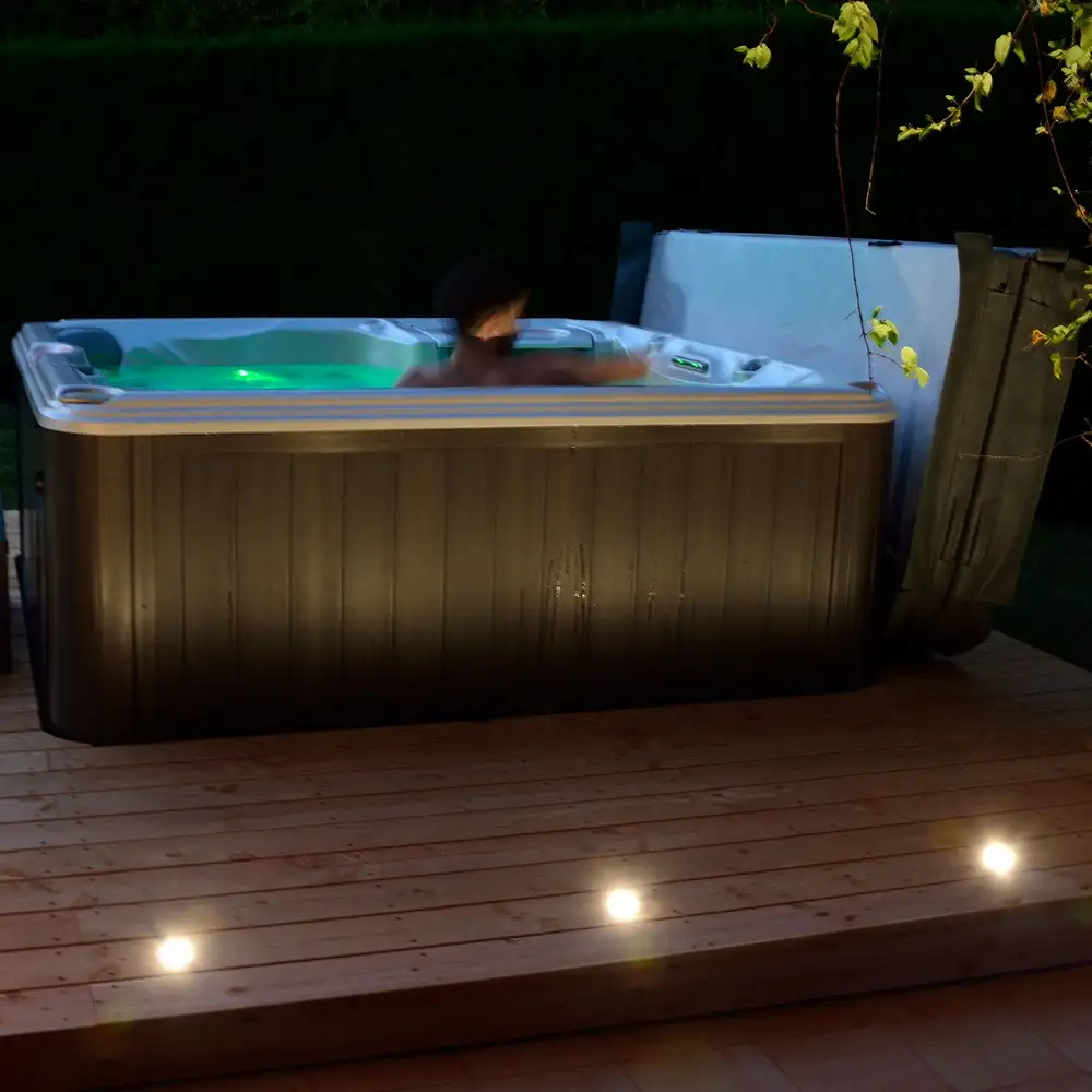 LED Bodeneinbaustrahler Außen Ø 9,6 cm rund für Terrassenbeleuchtung