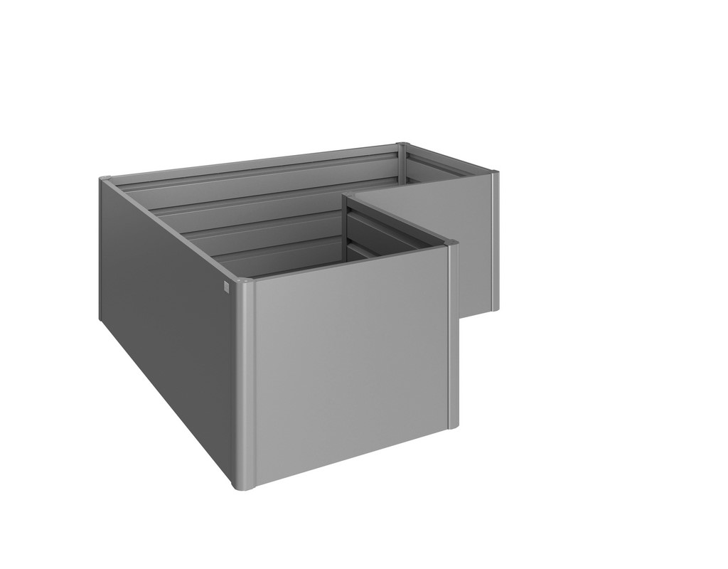 hochbeet-L_quarzgrau Biohort HochBeet Gr. L quarzgrau-metallic 2x2
