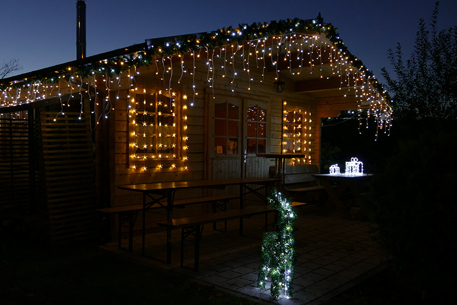 b38tT8ZGY140mRB LED-Vorhang mit Sternen Fensterdekoration Lichtervorhang LED-Sternenvorhang