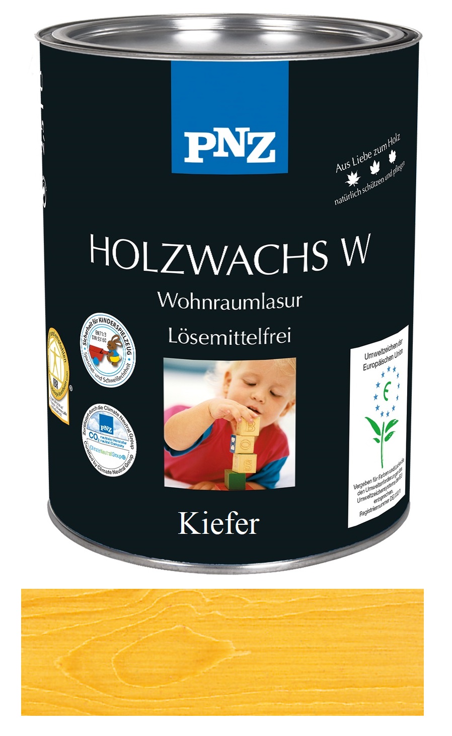 KiefereHDbCmrKCHoMG PNZ Holzwachs W lösemittelfrei, Gebinde: 0.75L, Farbe: Kiefer