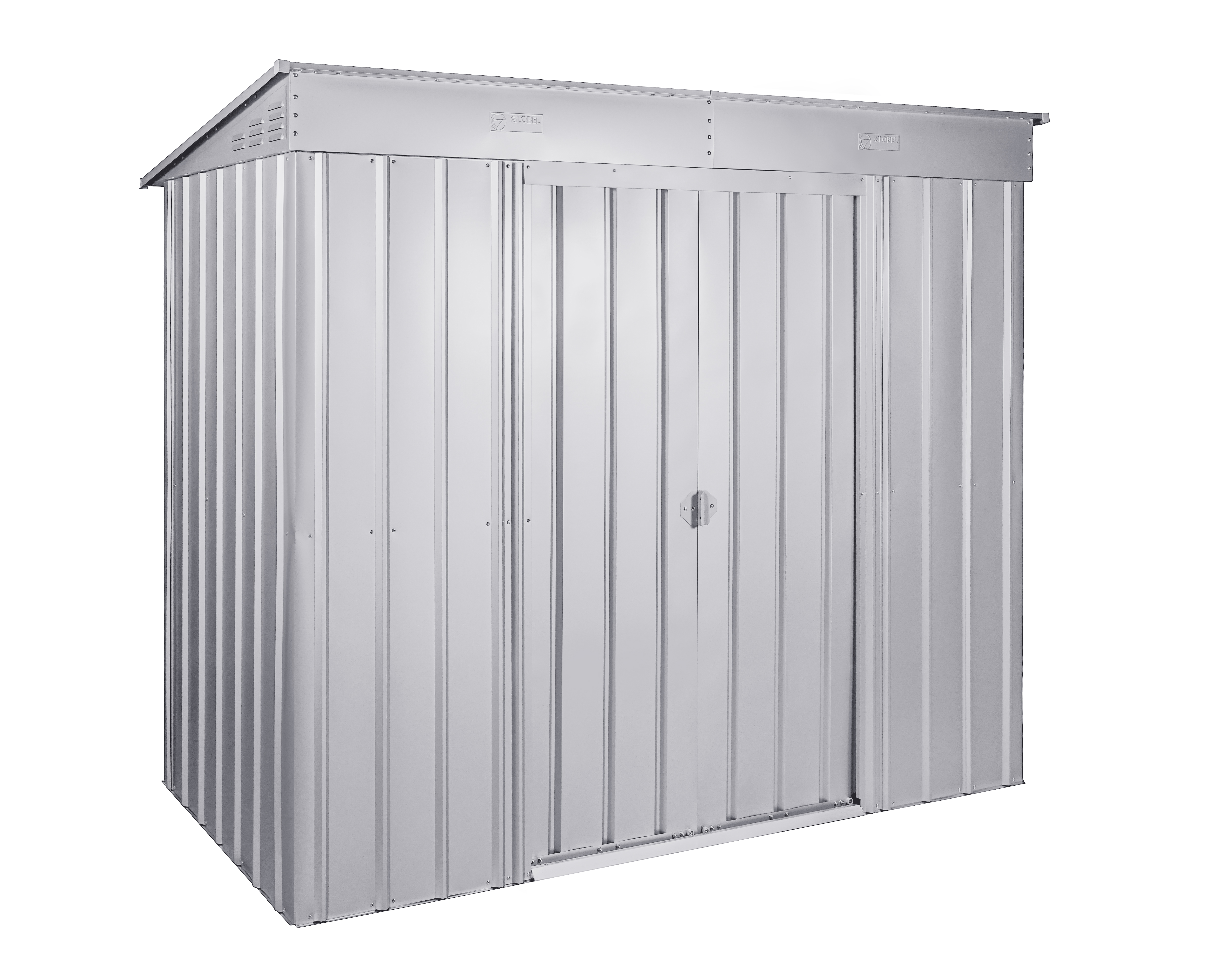 Gerätehaus Pultdach "Skillion" 84, silber metallic