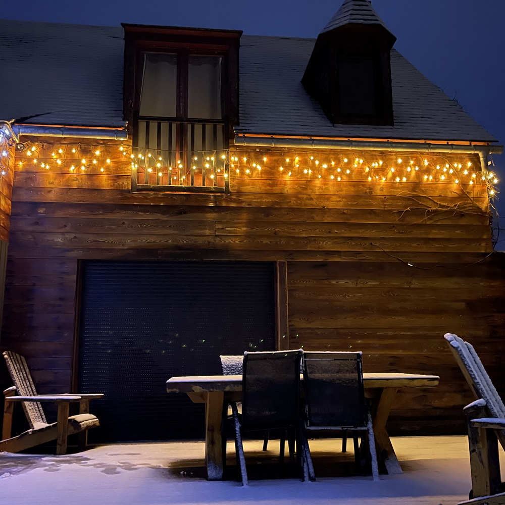 PRO CONNECT Lichtervorhang 75 x 200 cm 60 LED warmweiß - IP44 für innen & außen