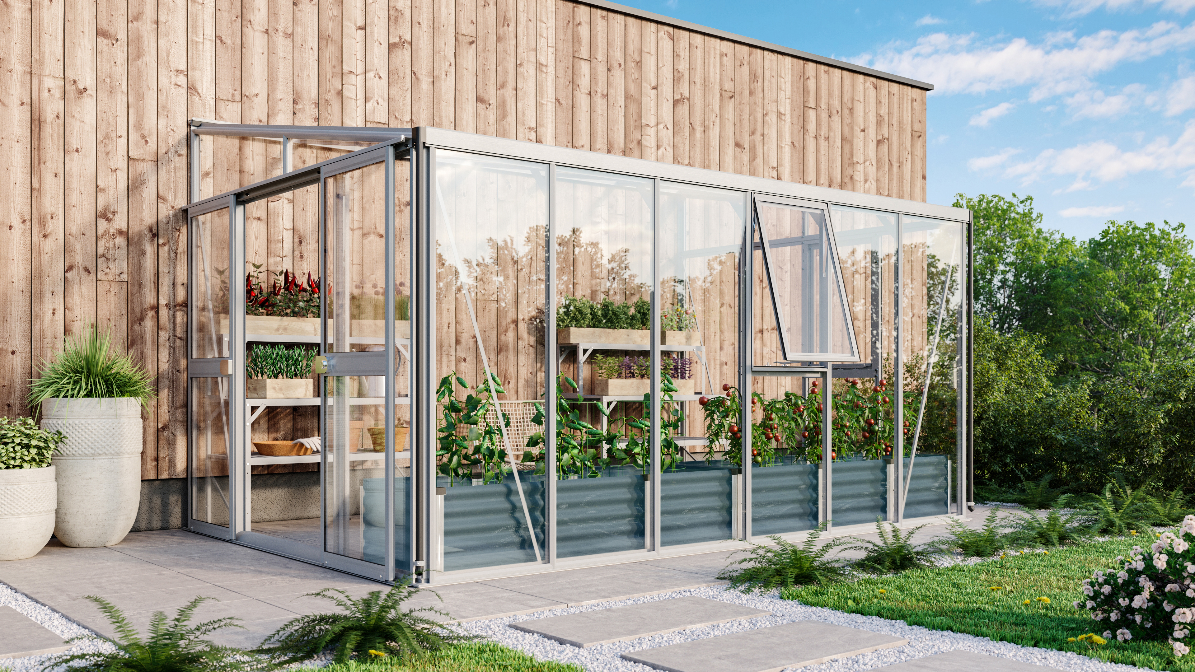 Gewächshaus Helena 10200 ESG/HKP  3/10mm, alu