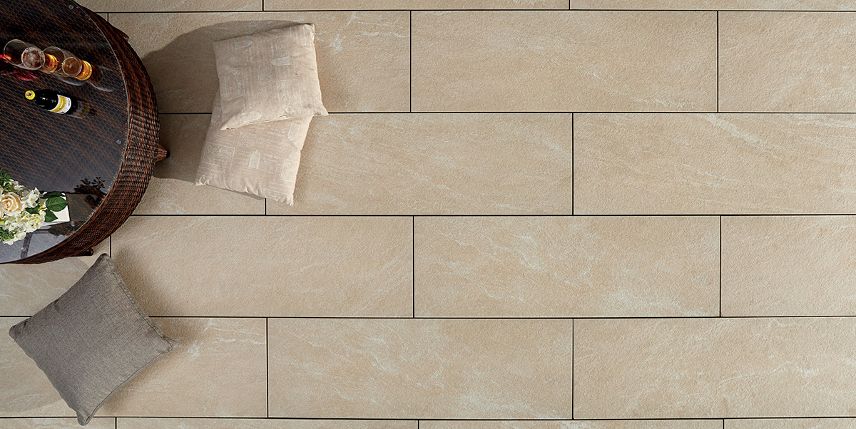 KERAMIKPLATTE HARENA SAND STONE BEIGE 40x120x2 cm FEINSTEINZEUG MODERN 0,48 m², 1 STK.