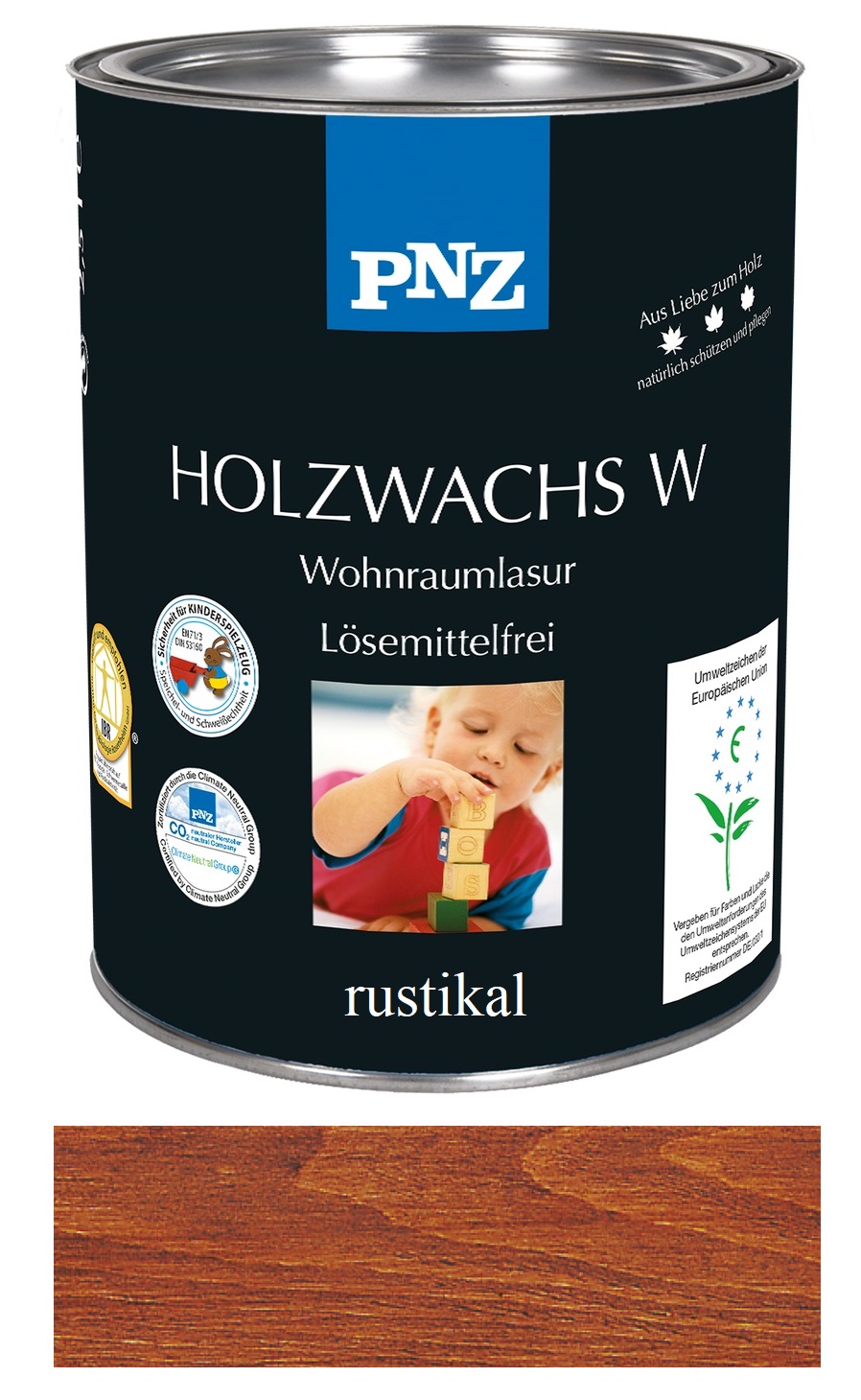 rustikalD1ETGiKH5rnPe PNZ Holzwachs W lösemittelfrei, Gebinde: 0.75L, Farbe: Rustikal
