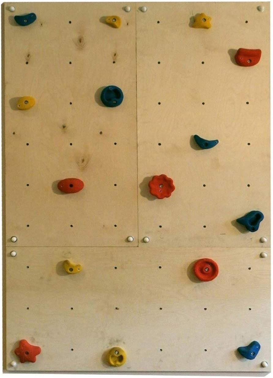 b1z54avCToJI3Ai Kletterwand Indoor mit bunten Klettersteinen und Montagematerial für Kinder und Erwachsene