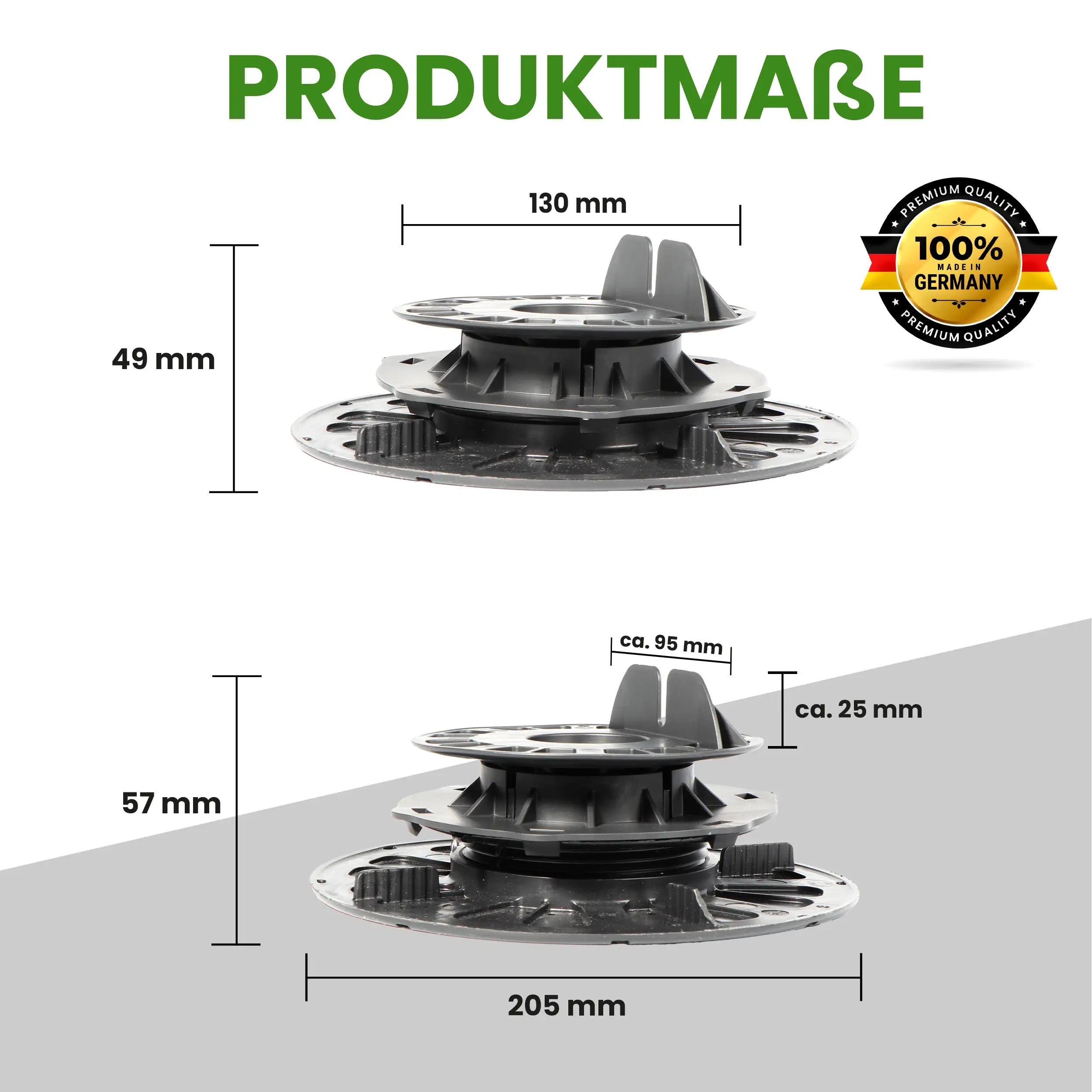 1 Karton Justierbarer Balkenlager Premium mit Gefälleausgleich bis zu 5 % für Holz WPC Aluminium 1 Karton Justierbarer Balkenlager Premium mit Gefälleausgleich bis zu 5 % für Holz WPC Aluminium