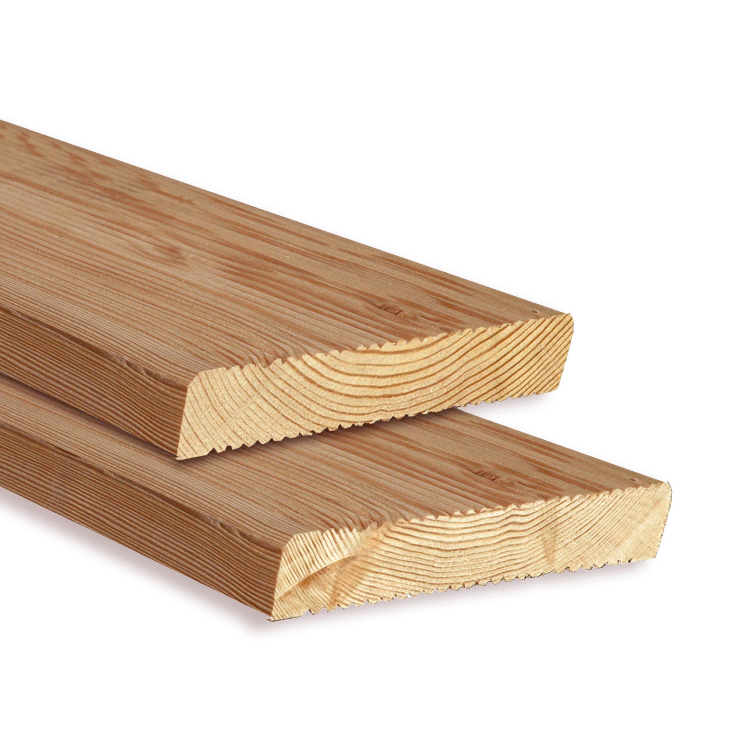 Terrassendiele 45x142 mm geriffelt Lärche natur Bretter