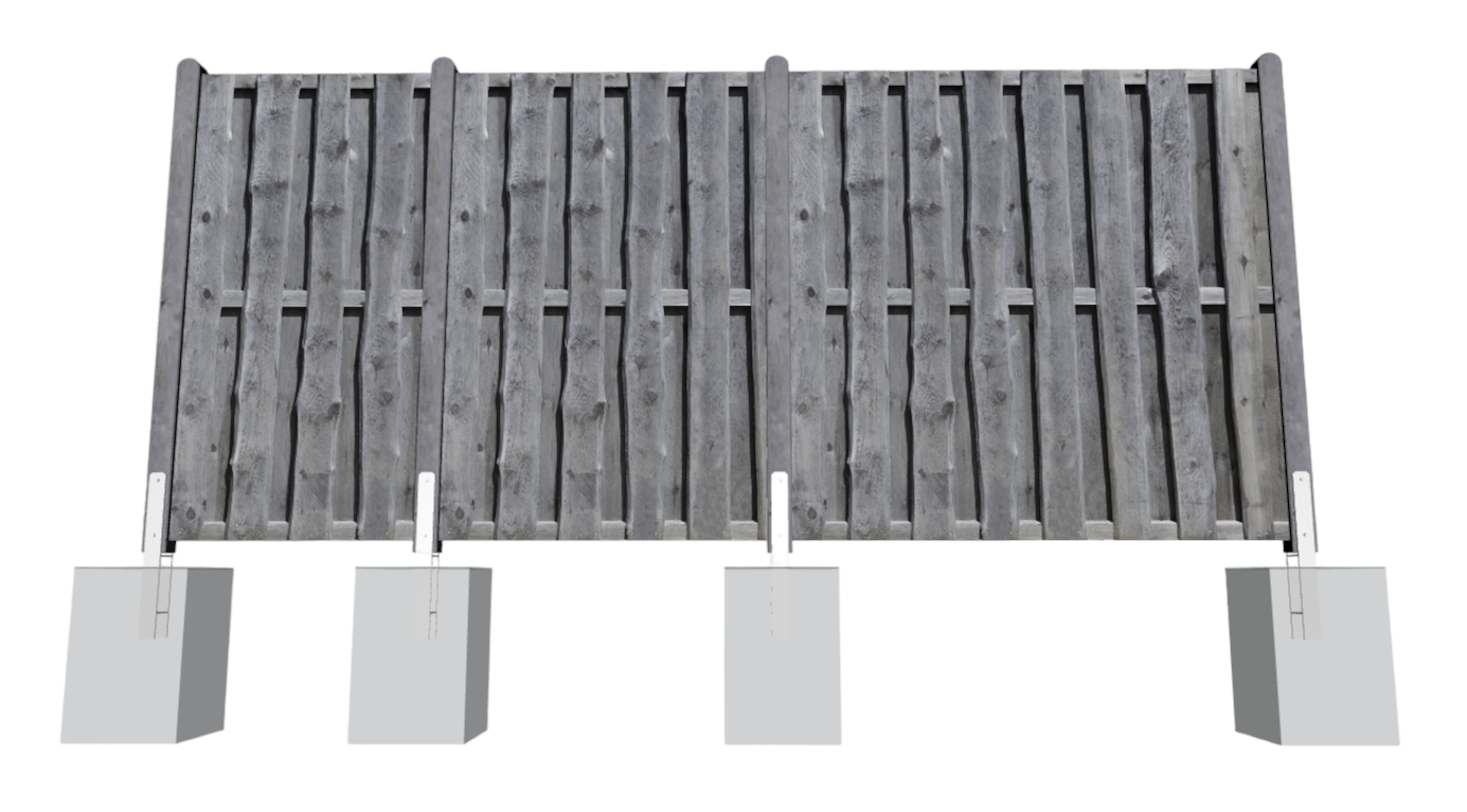 KDI-grautuh1ucAYLBVPX Sichtschutz NATURA Bohlen-Zaun 180x180 cm Kiefer KDI grau