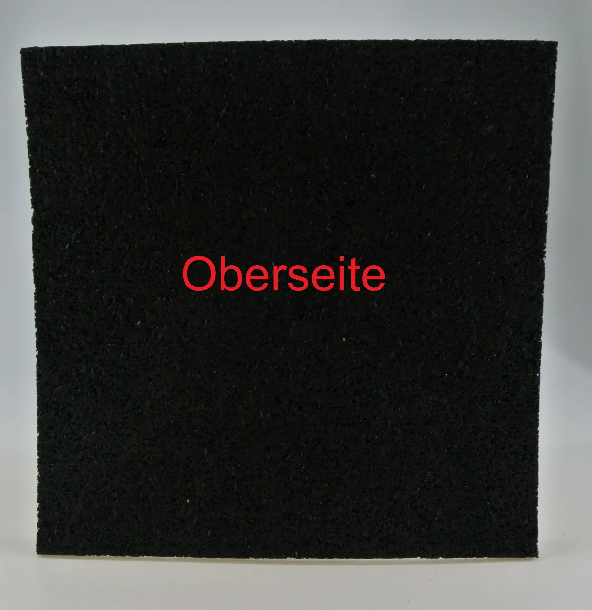 Alukaschierte Gummiunterlage 200x200x5 mm für Stelzlager Isopad Gummipad Gummigranulat