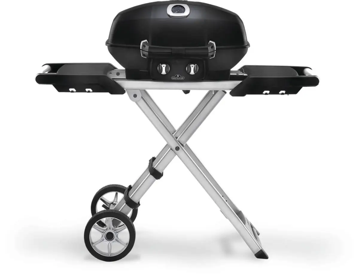 Napoleon TravelQ PRO285X Gasgrill schwarz inkl. Scherenwagen