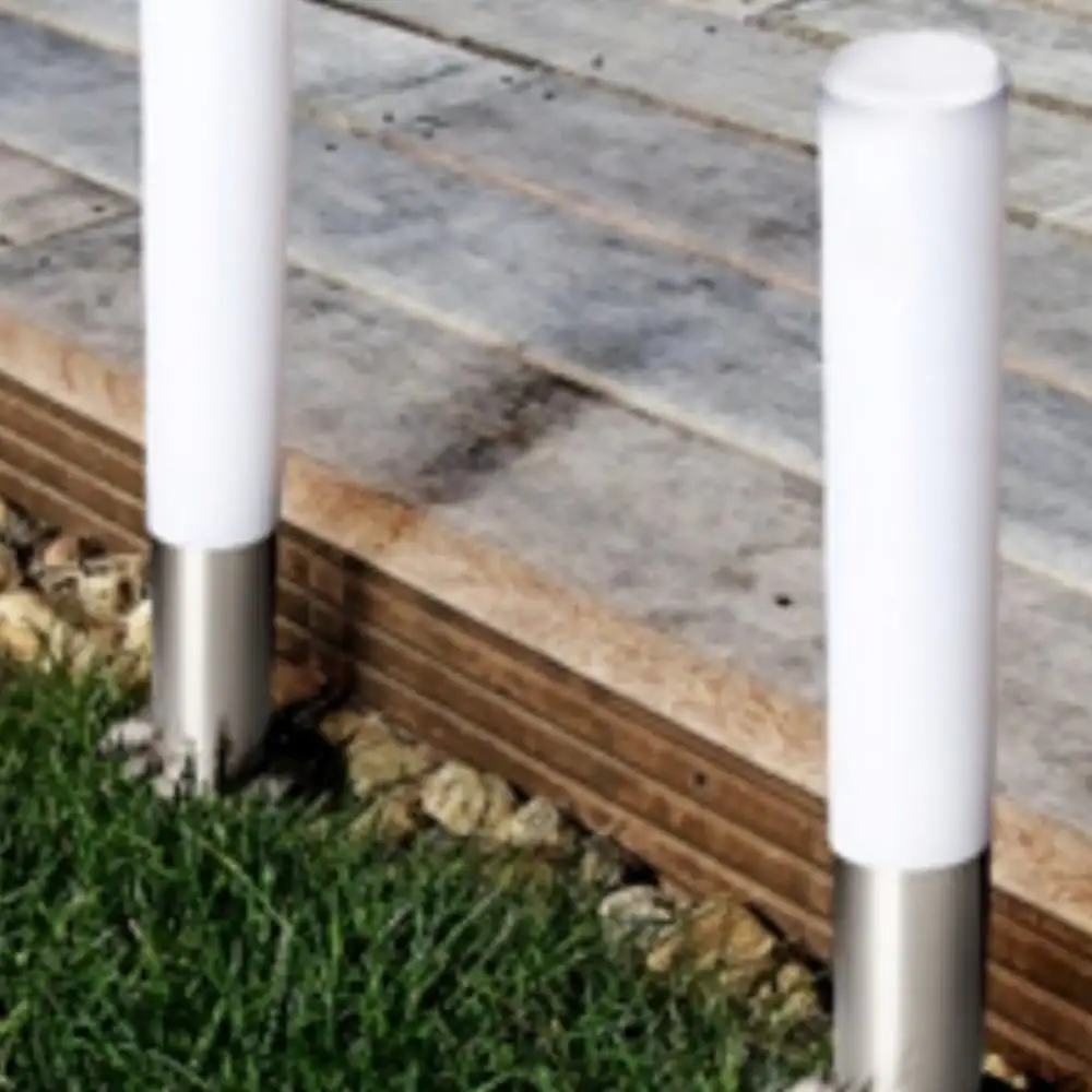 LED Wegeleuchte Edelstahl JEDI mit Erdspieß Ø 6 cm 45 cm hoch 