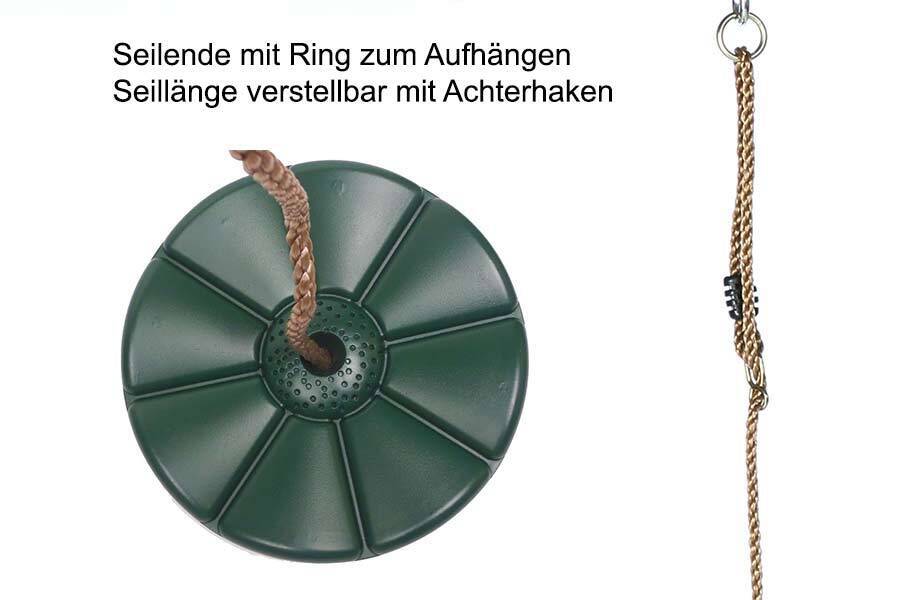 ddWJEyajEgBZxgD Tellerschaukel aus Kunststoff Affenschaukel Schaukelsitz Schaukelteller für Kinder Spielturm
