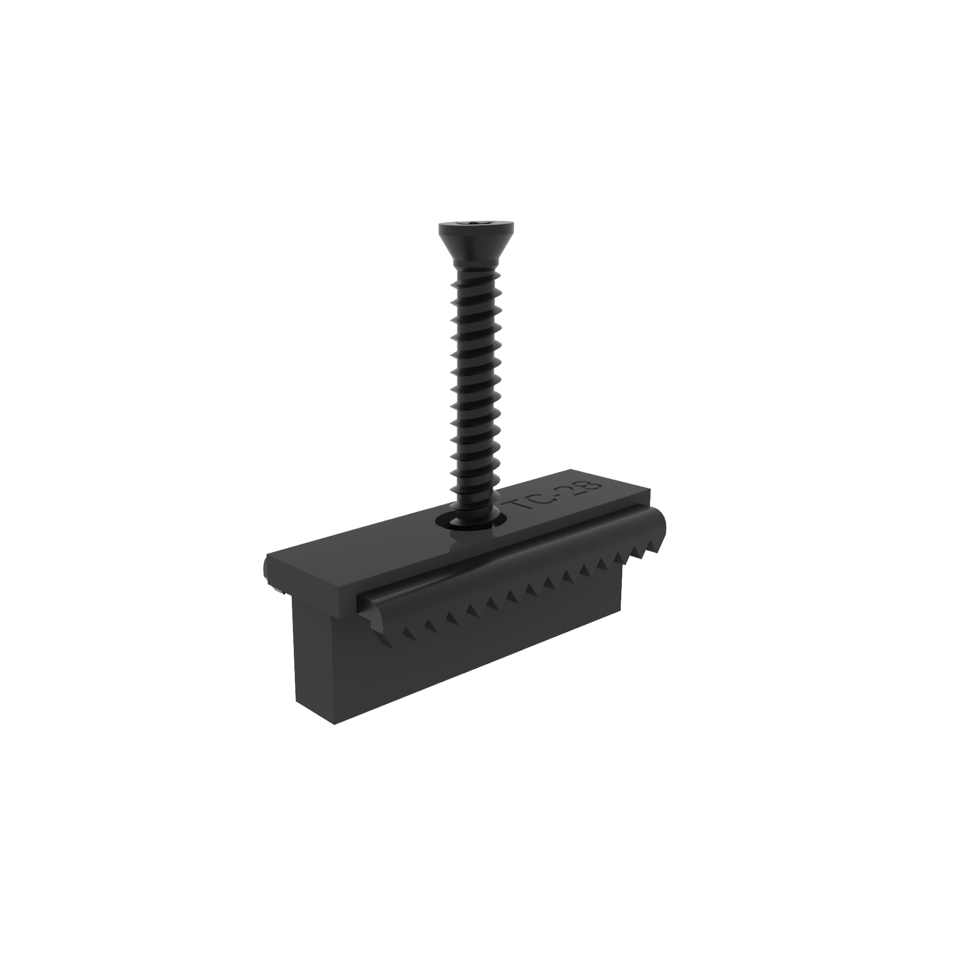 100 Stück Hybrid Terrassen-Befestigungsclip für WPC Dielen inkl. Bohrschrauben TC-28-Clip Set 