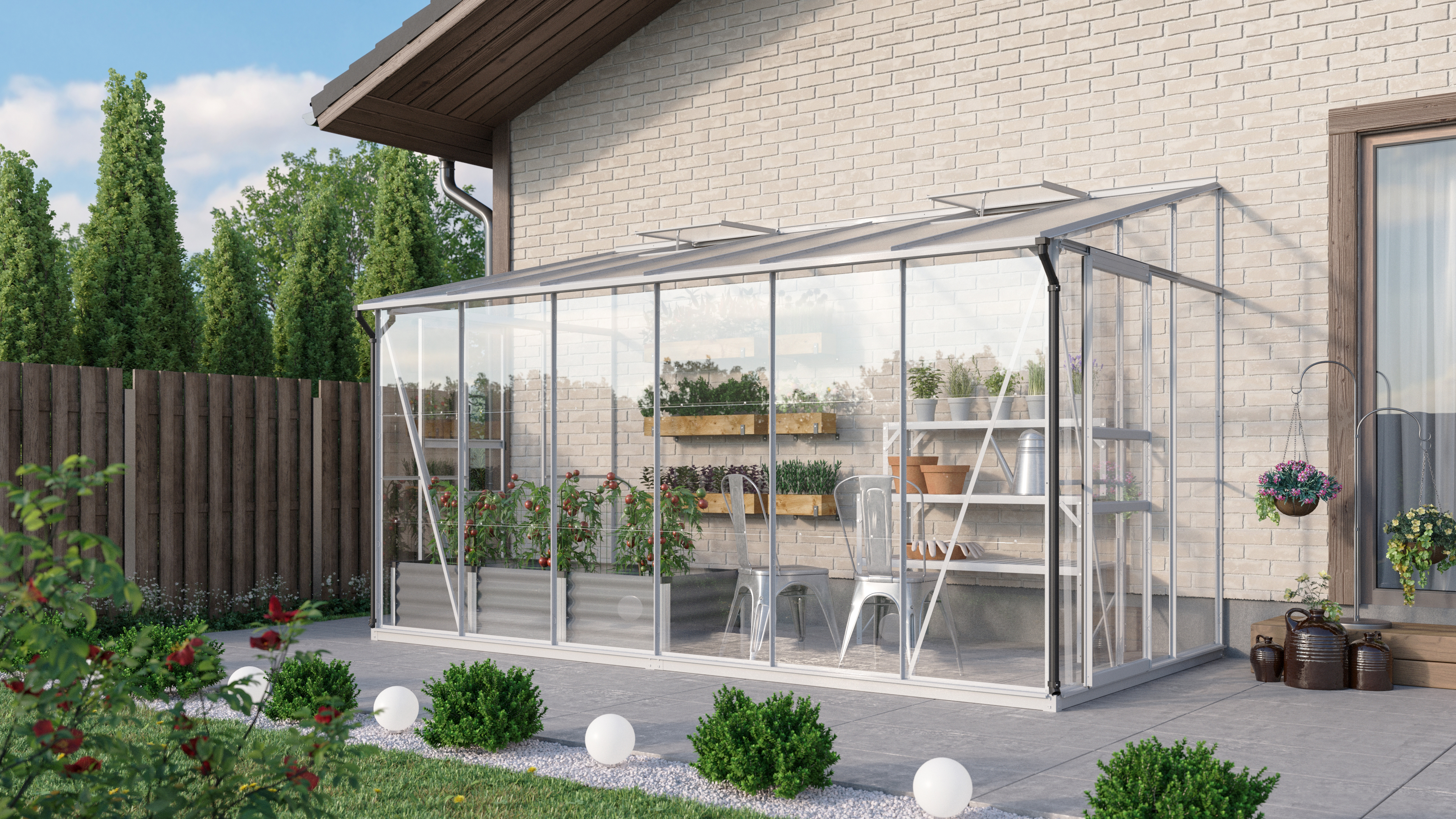 Gewächshaus Osiris / Ida 7800 ESG/HKP B 2,01 x T 3,87 x H 2,21 m