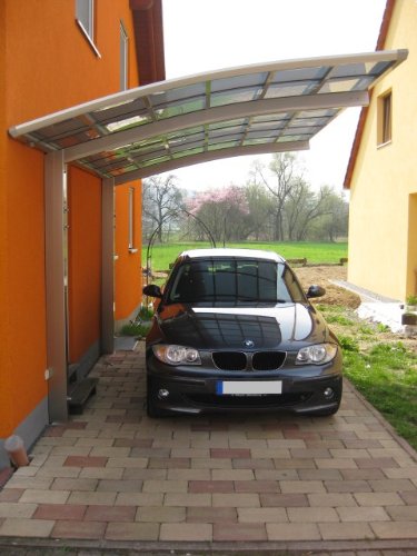 XIMAX Design-Carport Portoforte Typ 80 (Edelstahl-Look)