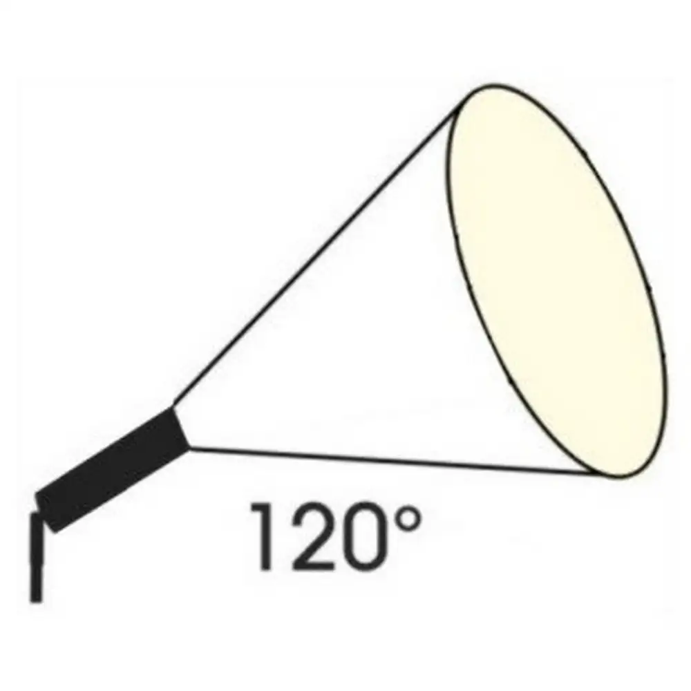Außenstrahler Aluminium schwarz - Ht. 30 cm - 230V/Klasse II - IP65 - LED 3 W - 210 lm - Warmweiß 3000°k