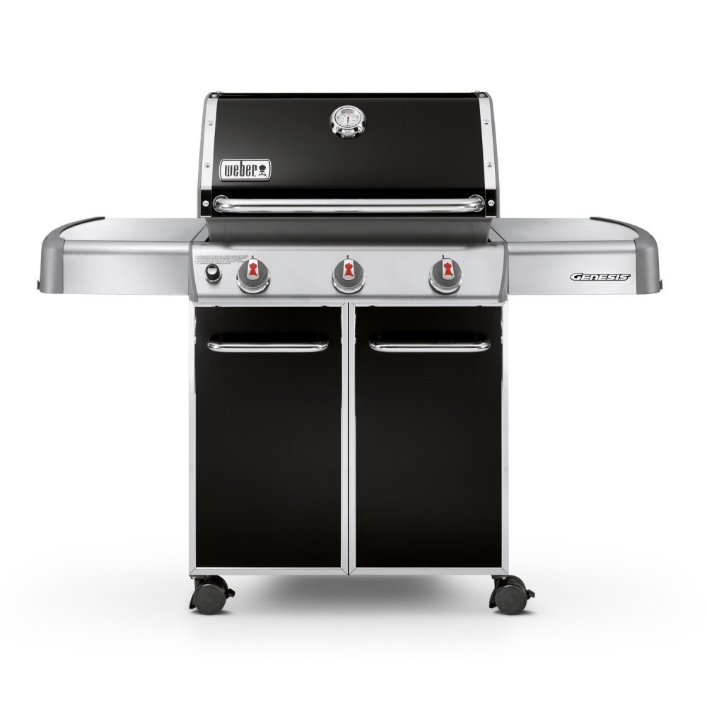 Weber Gasgrill Genesis E-310, Black, (mit porzellanemaillierten Gussgrillroste)