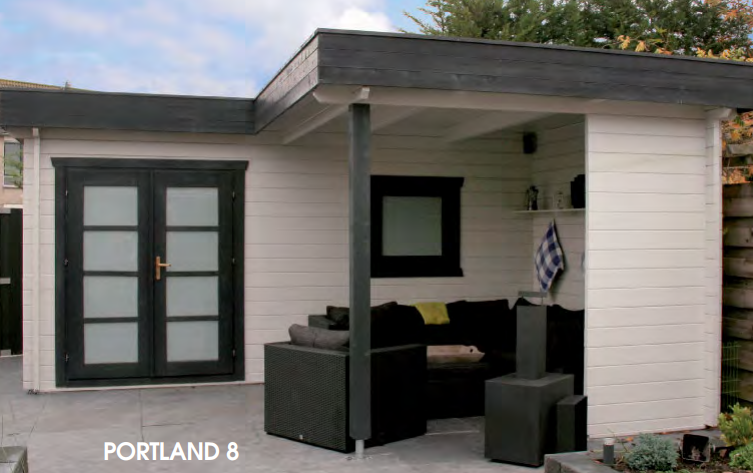 Portland8 Premium Gartenhaus Portland 8