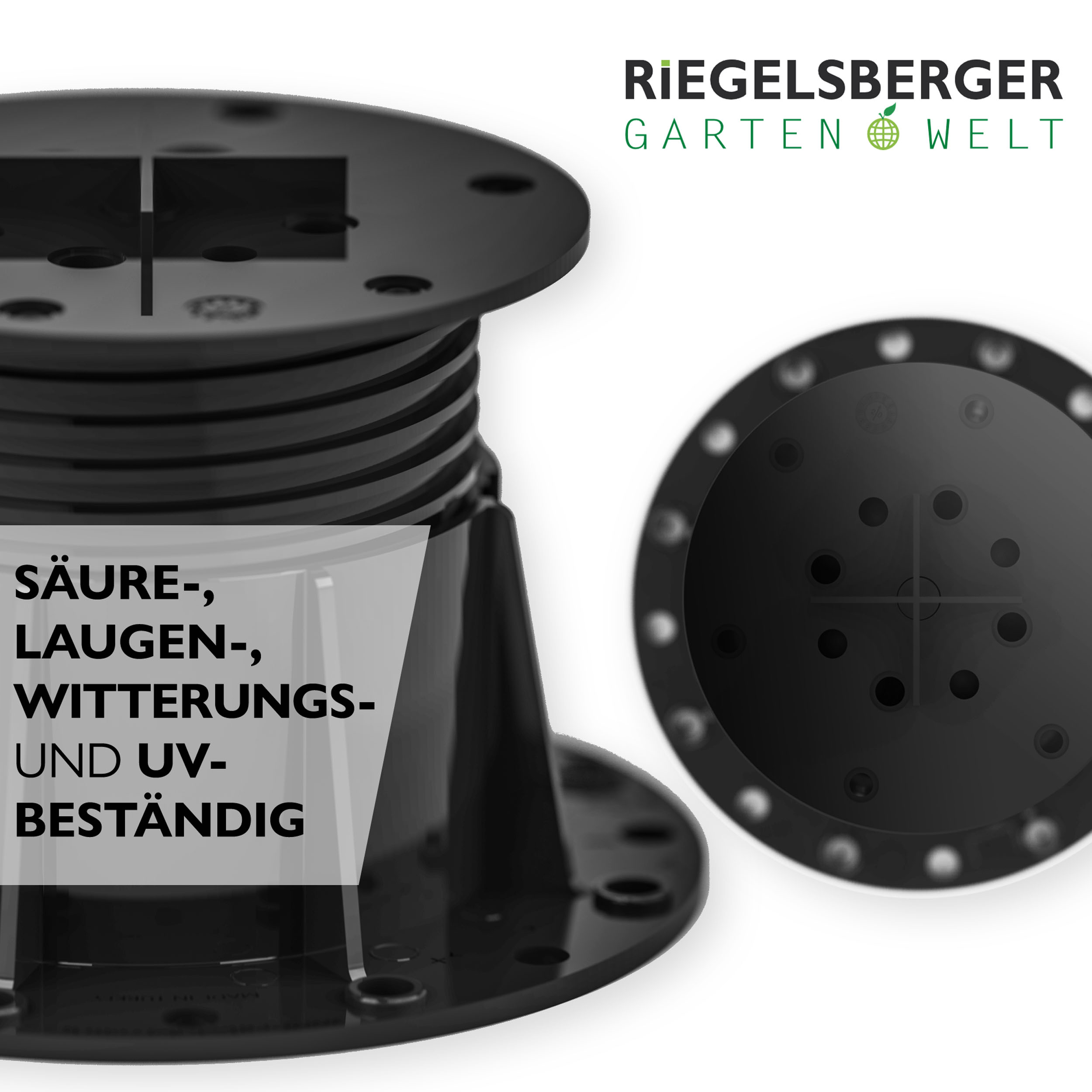 6_Zoom_Basic_Platten 1 Palette Plattenlager BASIC für Beton Stein Keramikplatten Terrassenlager Stelzlager Stellfuß
