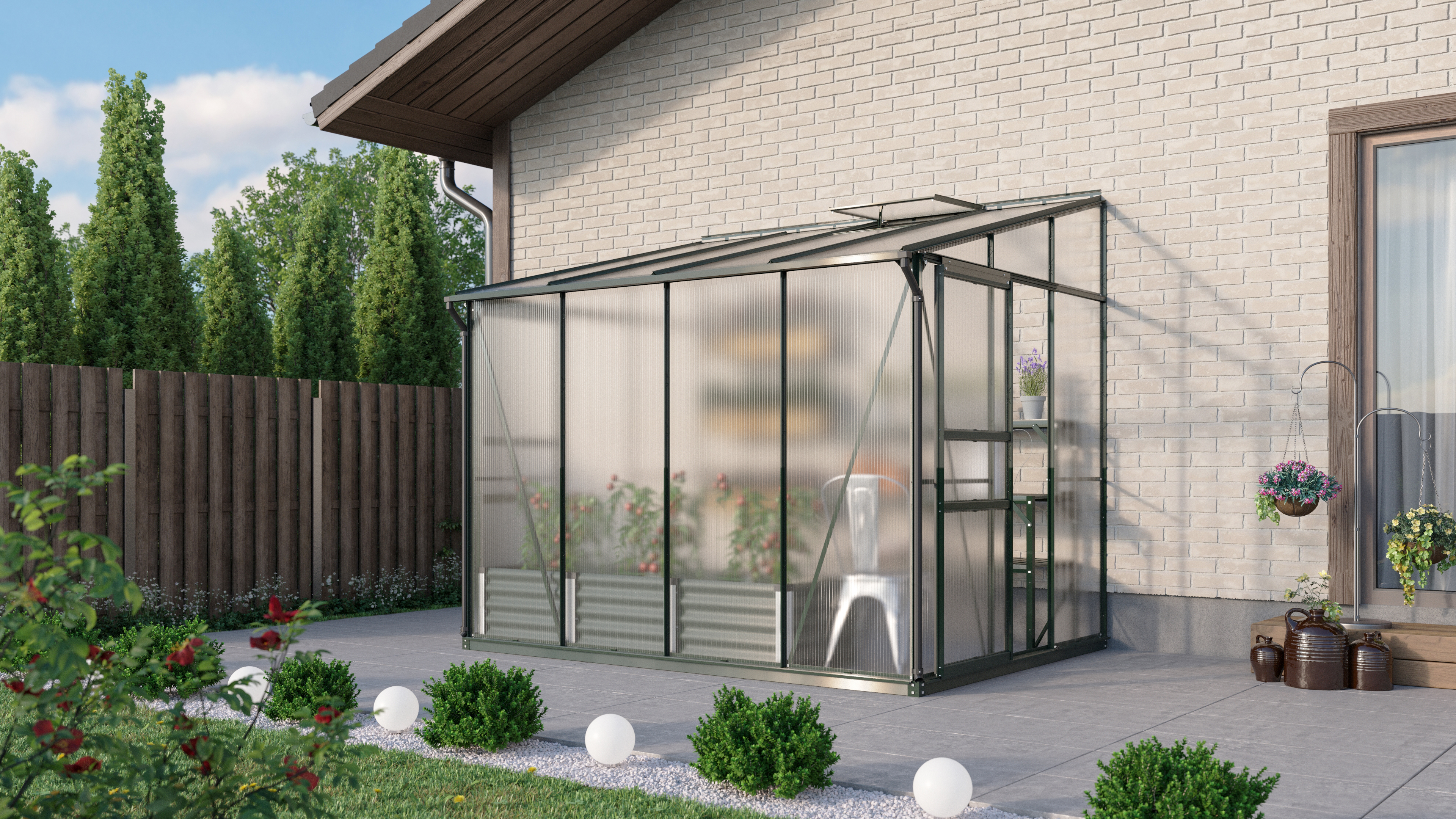 Gewächshaus Osiris / Ida 5200 HKP4mm, smaragd