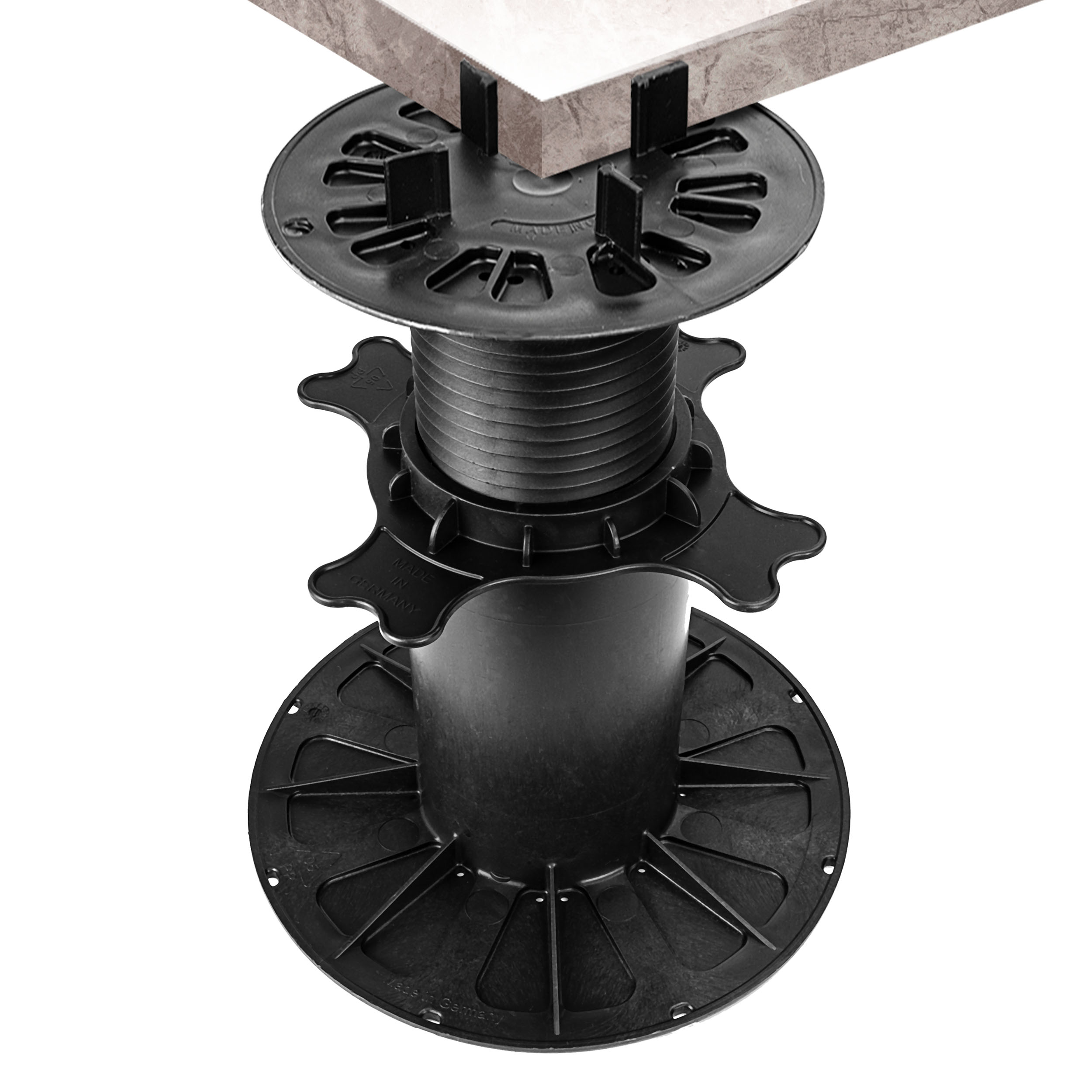1_Starter_170-270Tv2B2uuQteRO5 1 Karton Plattenlager Premium für Stein Beton Keramikplatten Terrassenlager Stelzlager Stellfuß