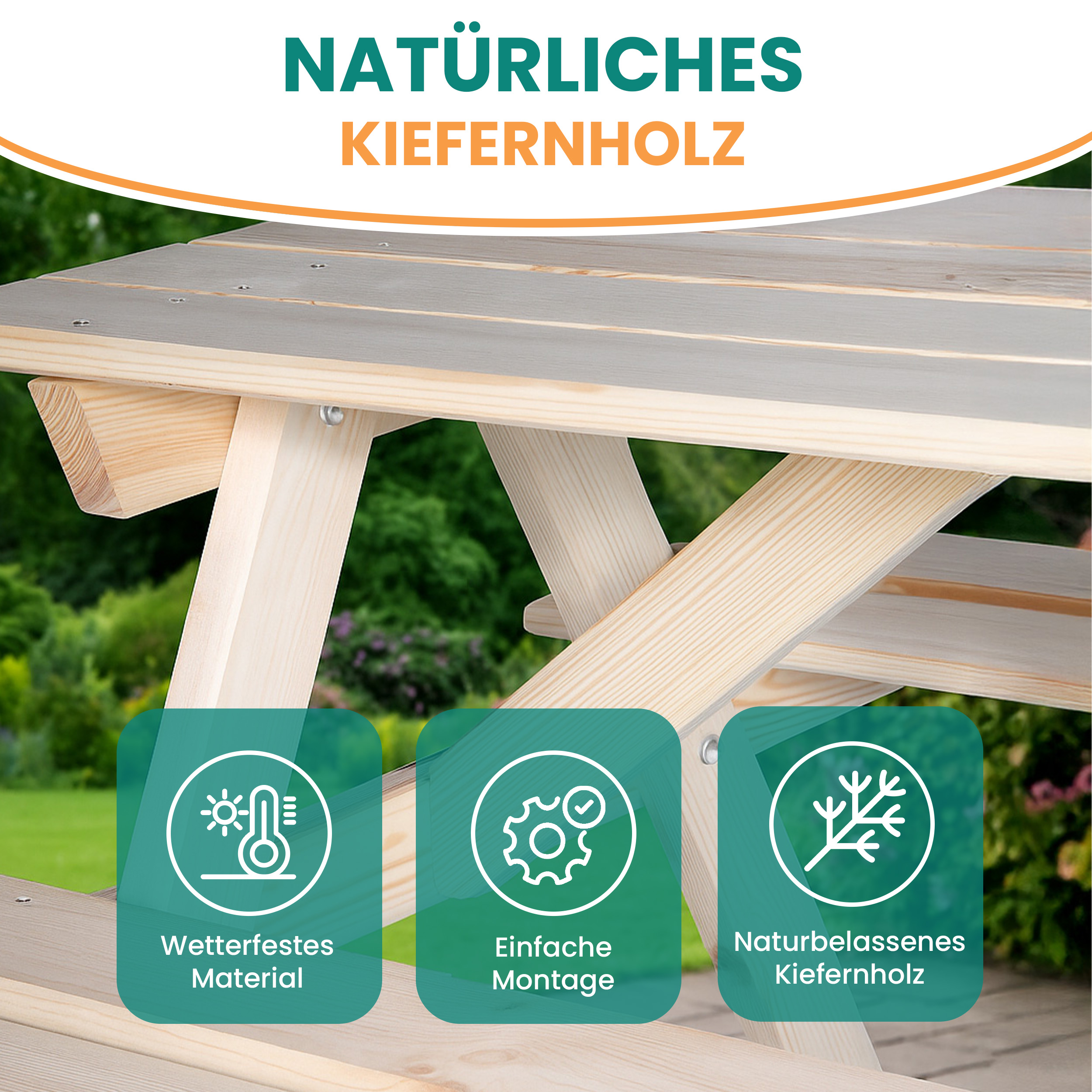 Kindersitzgarnitur Picknicktisch mit 2 Bänken Sitzgruppe Gartenmöbel Outdoor Kindersitzgarnitur Picknicktisch mit 2 Bänken Sitzgruppe Gartenmöbel Outdoor