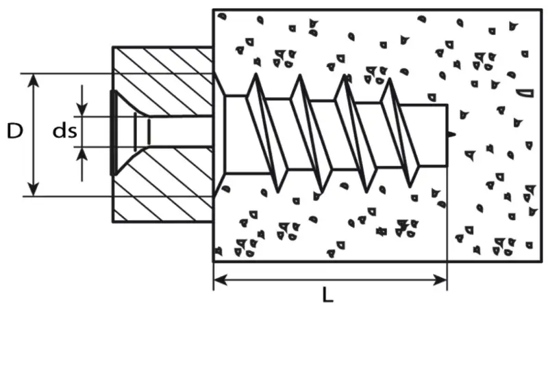 Gipskartondübel 13,5x24 Kunststoff (30 (Stück) - 904 24 75)