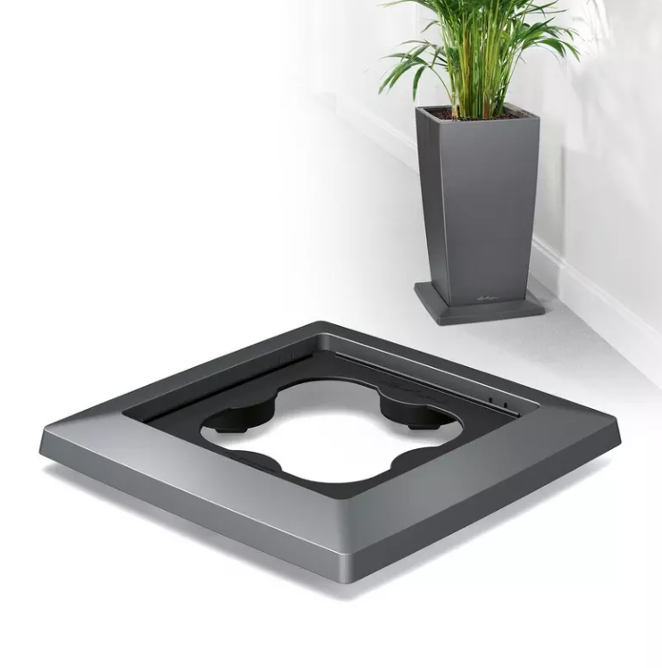 Lechuza Rolluntersetzer 41x41x4,5 cm für CUBICO 40 anthrazit mettalic