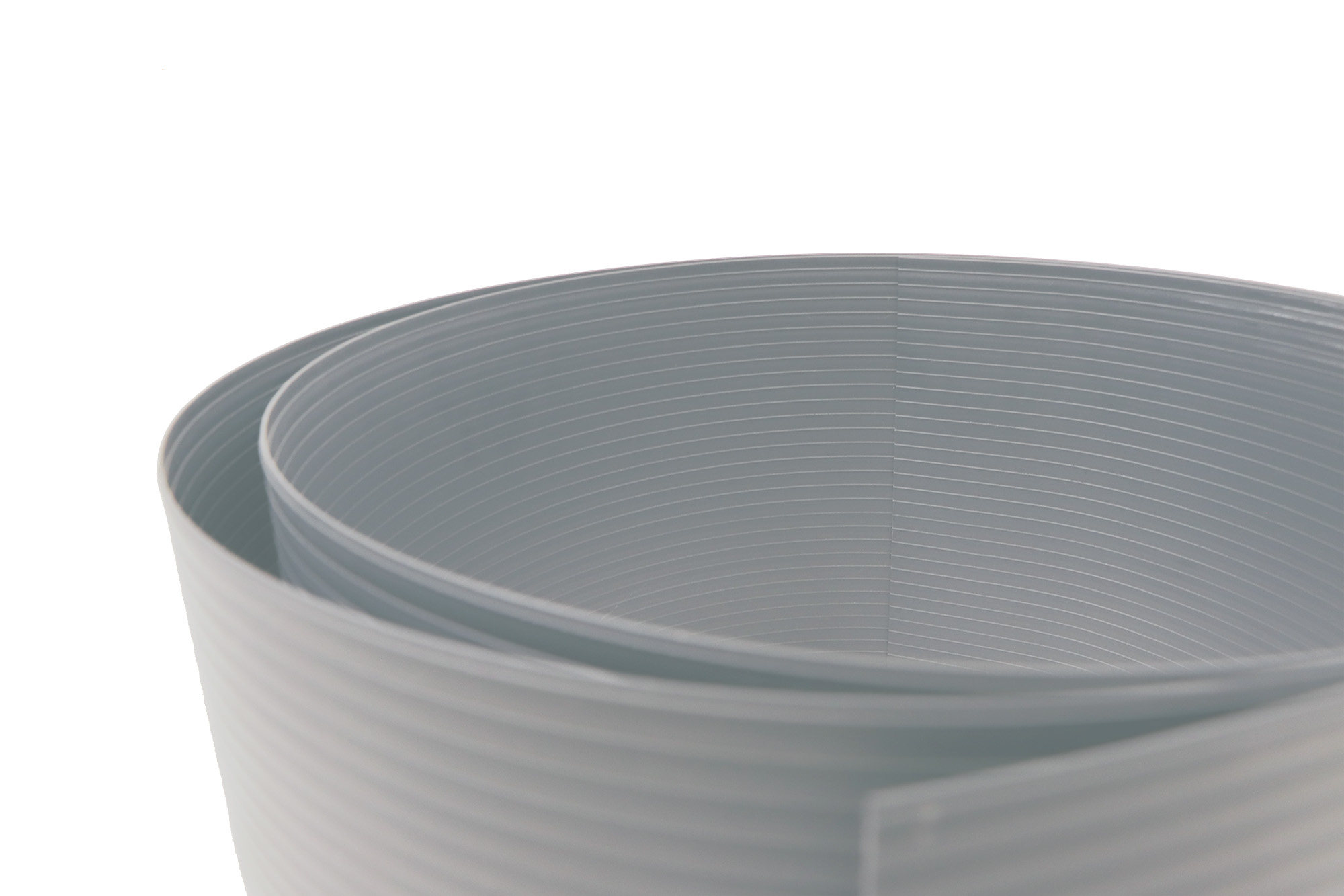 Sichtschutzstreifen_RAL-7035_Lichtgrau_02 PREMIUM HART PVC Sichtschutzstreifen für Doppelstabmatten 2525 x 190 x 1,35 mm Sichtschutz