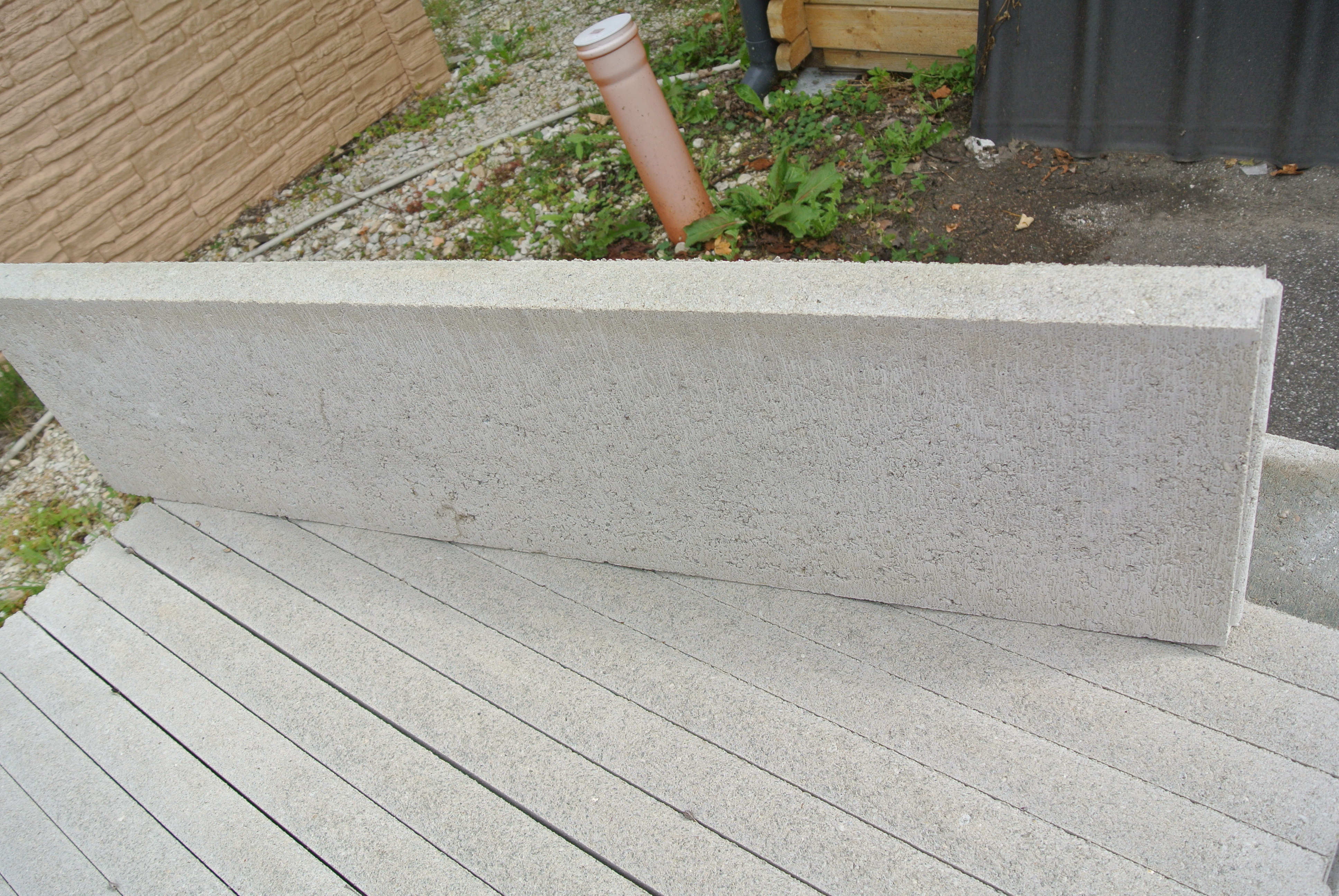 Beton Randstein grau 5x25x100 cm