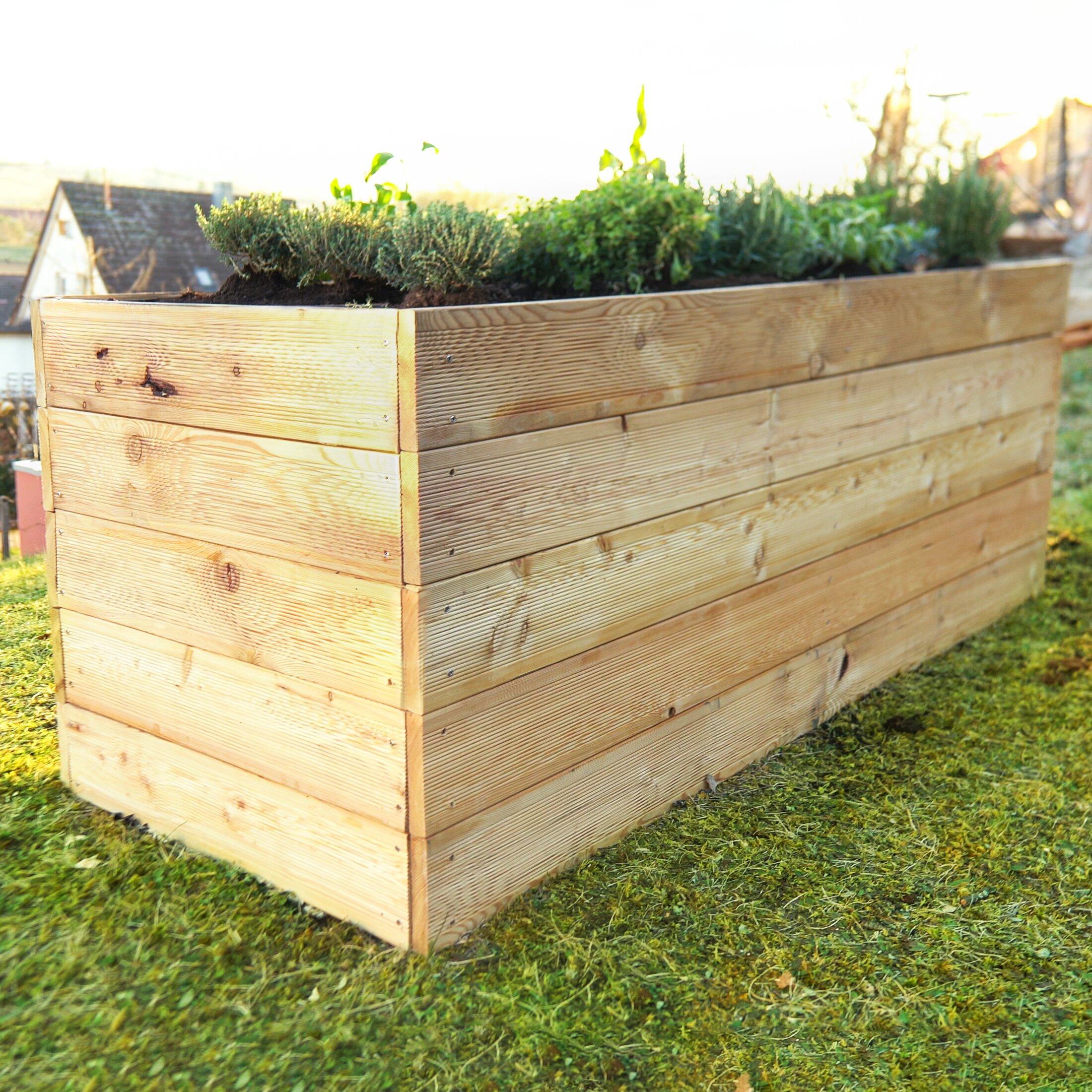 Pflanzenbeet Holz