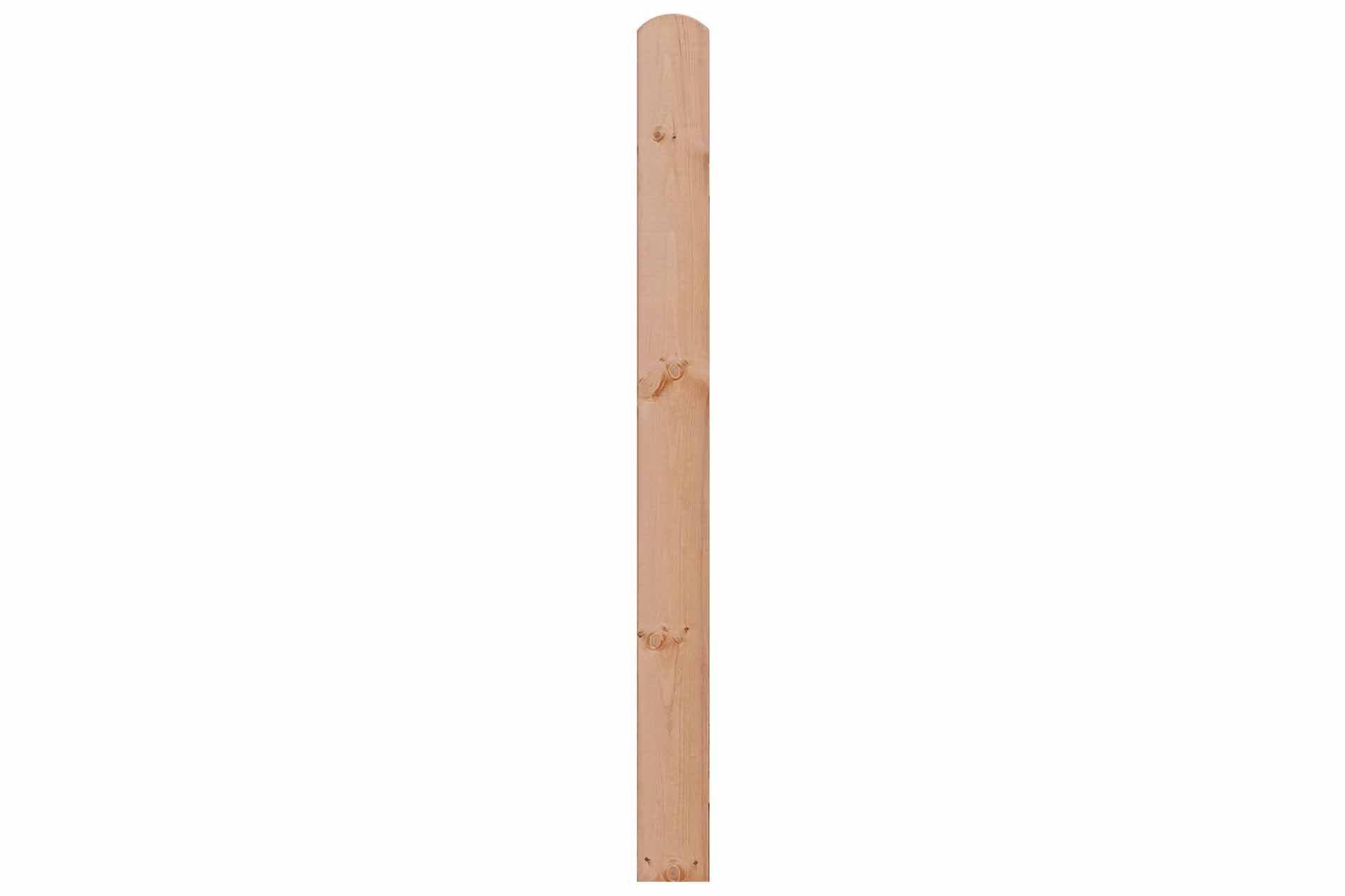 BOLEO-Laercheoptik-einzeln Sichtschutz BOLEO Einzelbohle 16x145x1800 mm Kopf gerundet Kiefer Lärchenoptik