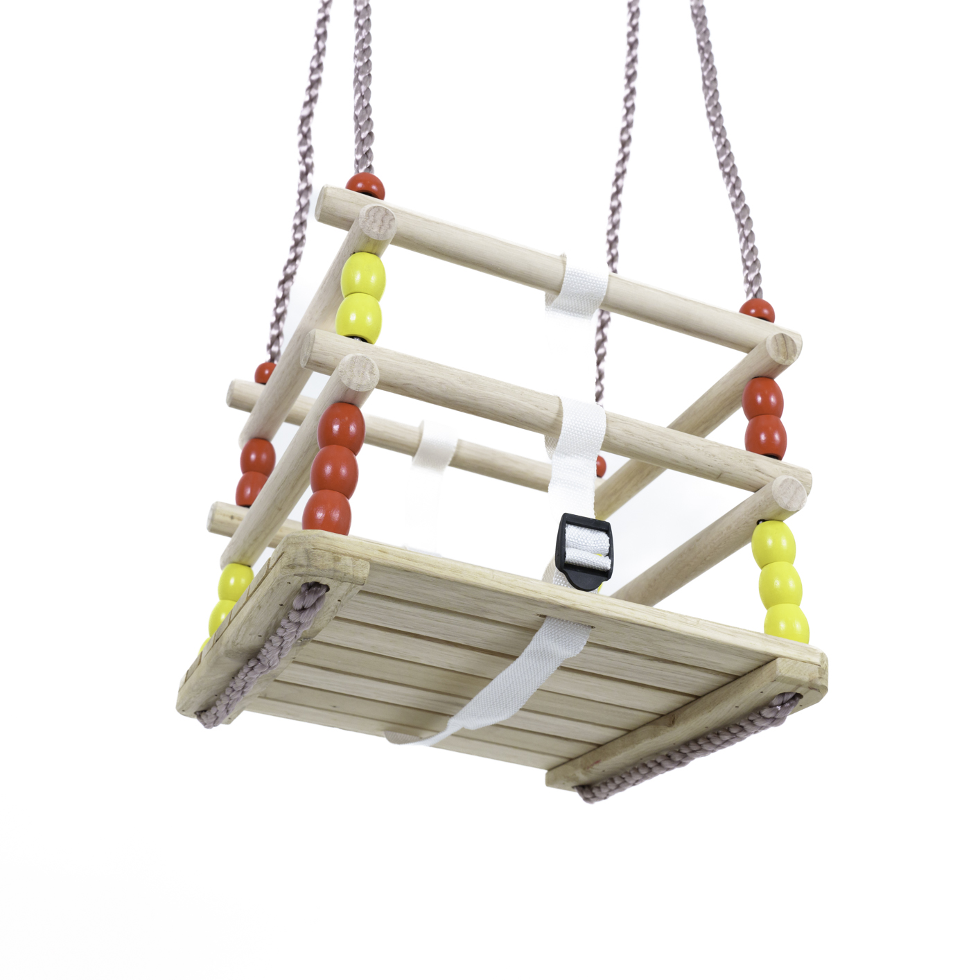 Babysitz aus HOLZ Schaukelsitz Babyschaukel Gitterschaukel